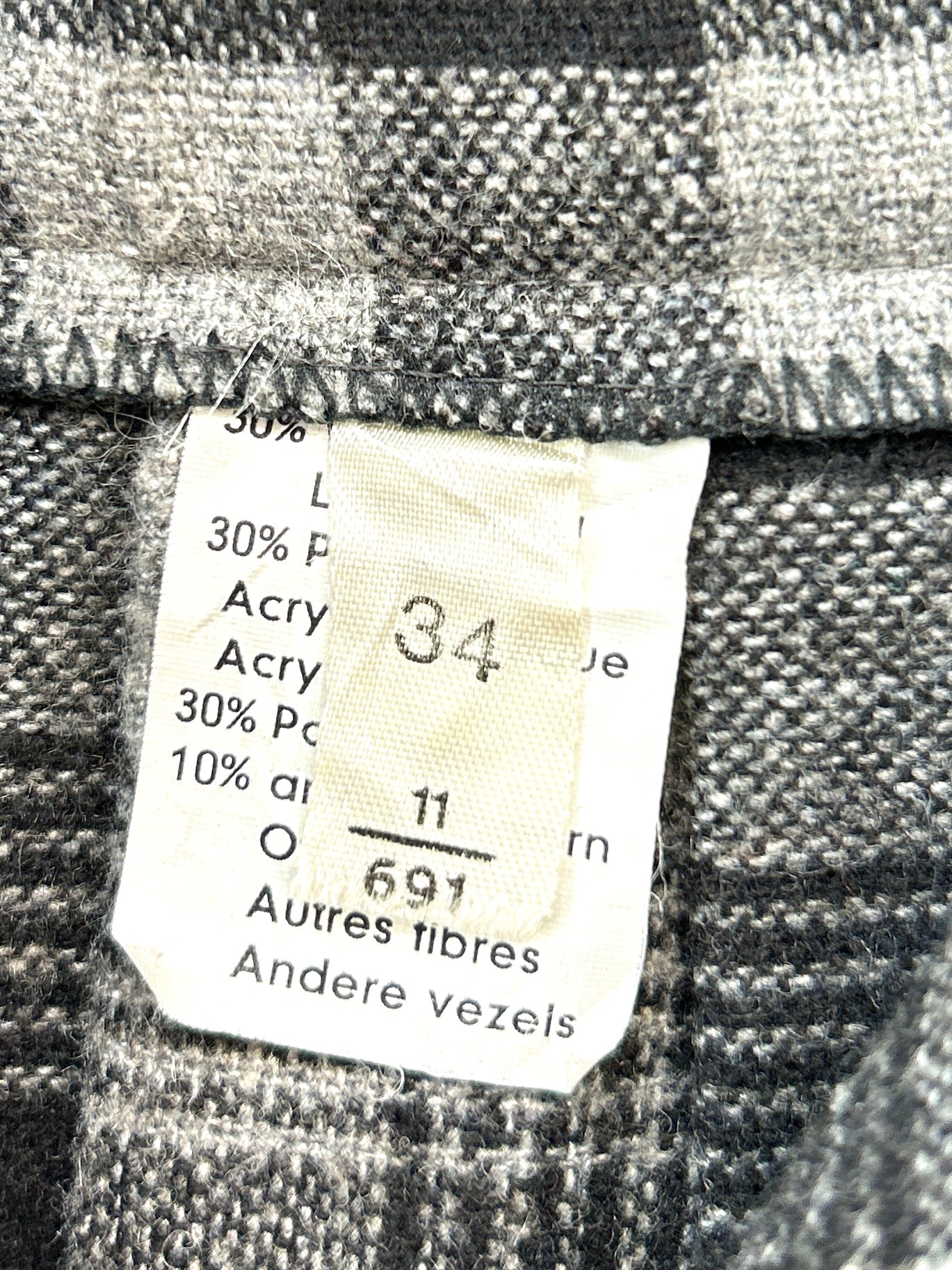 Vintage Plaid Skirt   [L31011]