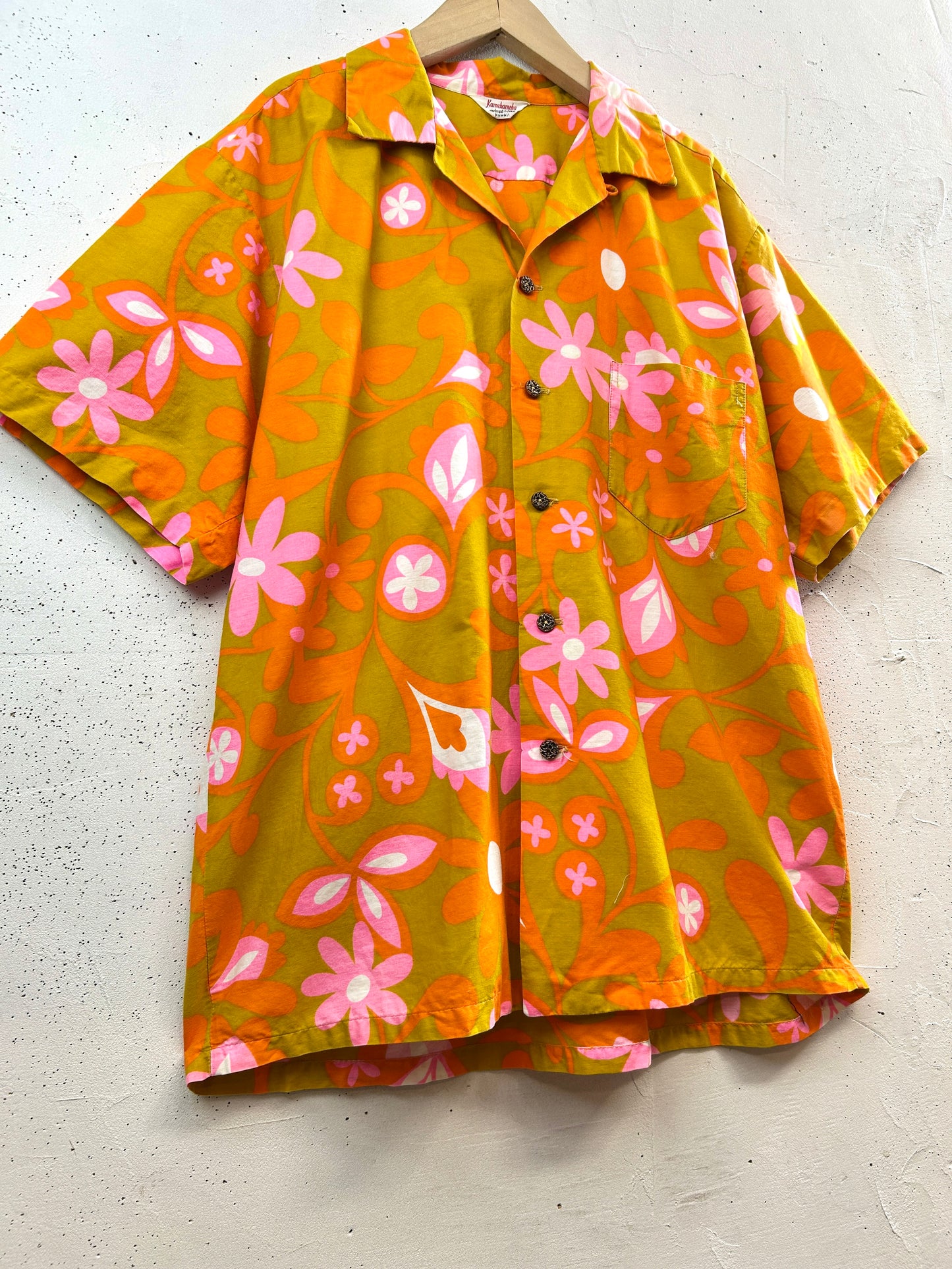 '60s Vintage Hawaiian Shirt 〜Kamehameha〜 [G33071]