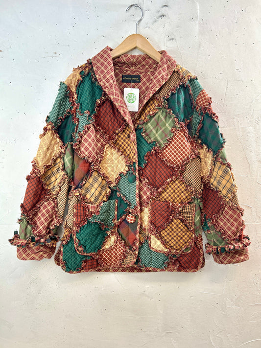 Vintage Patchwork Quilt Jacket  [J30533]