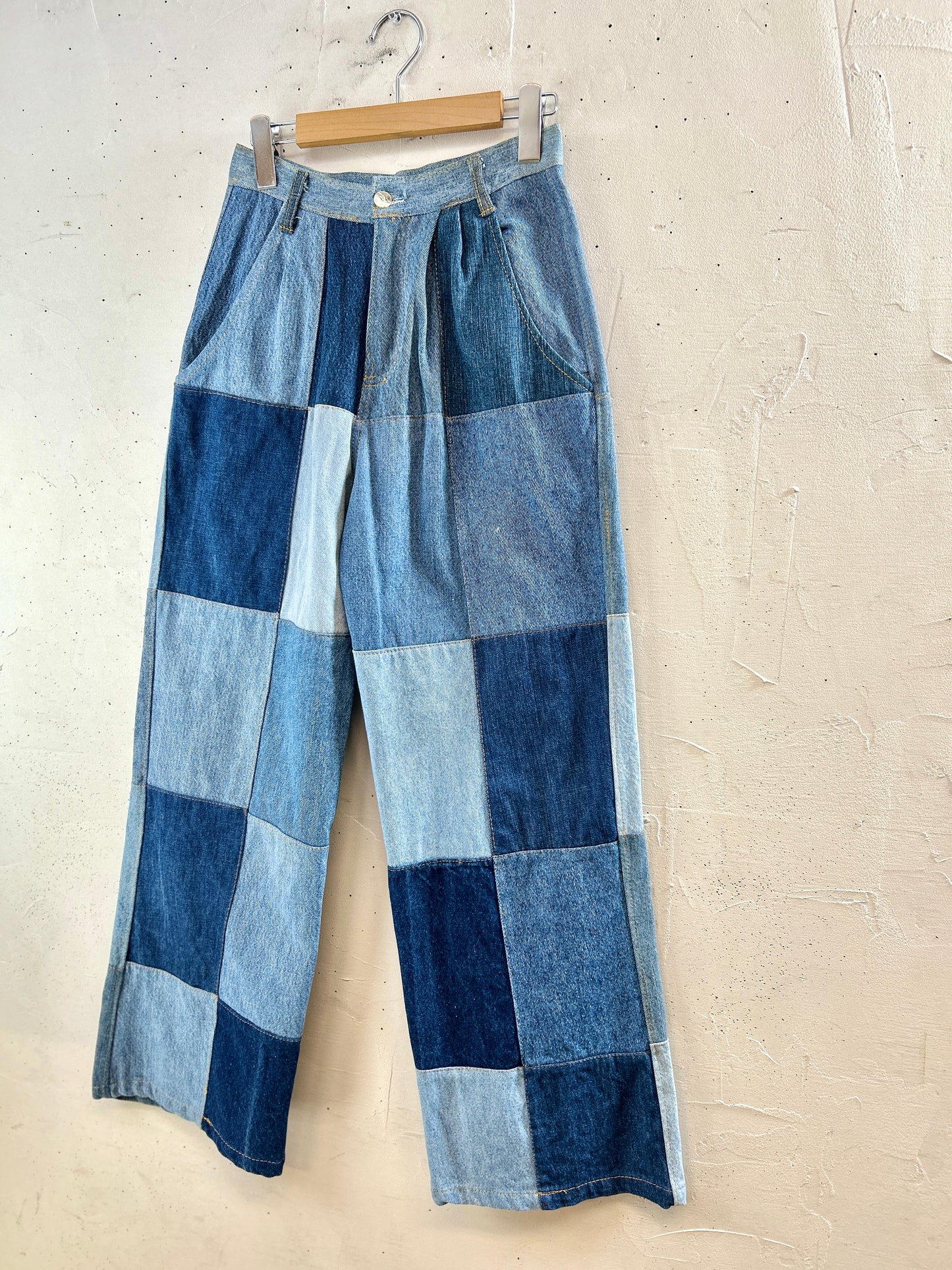 Vintage Patchwork Denim Pants [L30947]