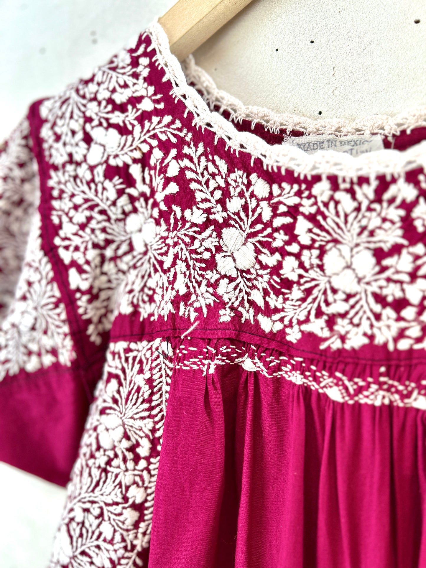 Vintage San Antonino Embroidery Dress MADE IN MEXICO [H30816]
