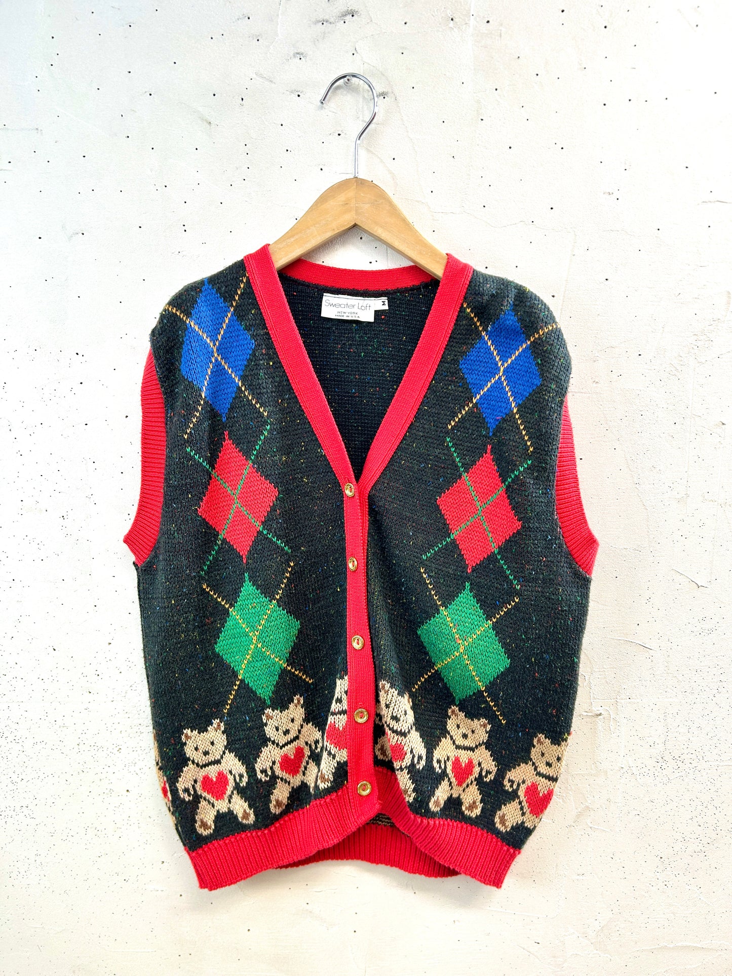 Vintage Knit Vest [B31669]