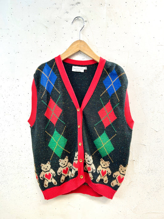 Vintage Knit Vest [B31669]