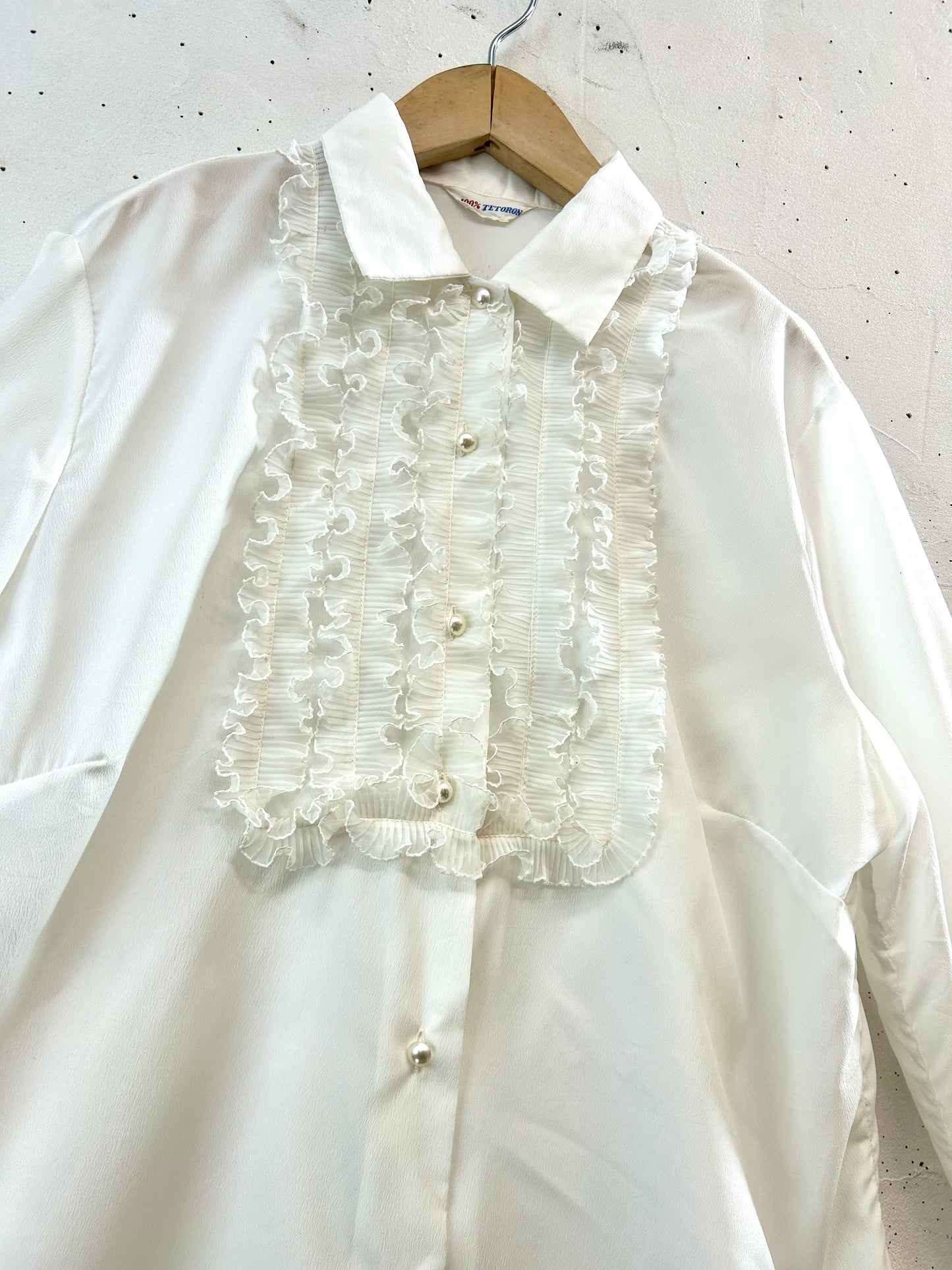 60s Vintage Frill Blouse [A31547]
