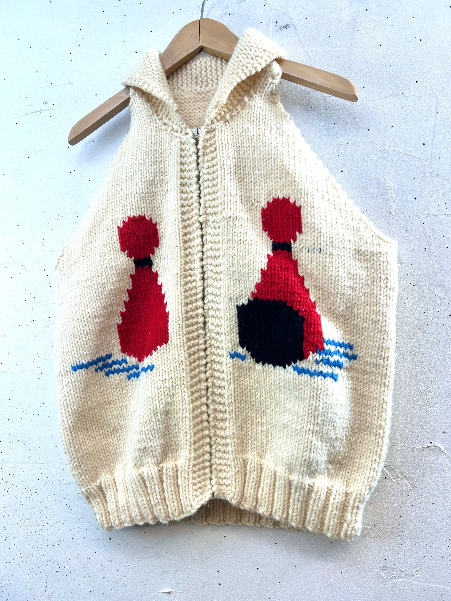 Vintage Cowichan Knit Vest［J30518]