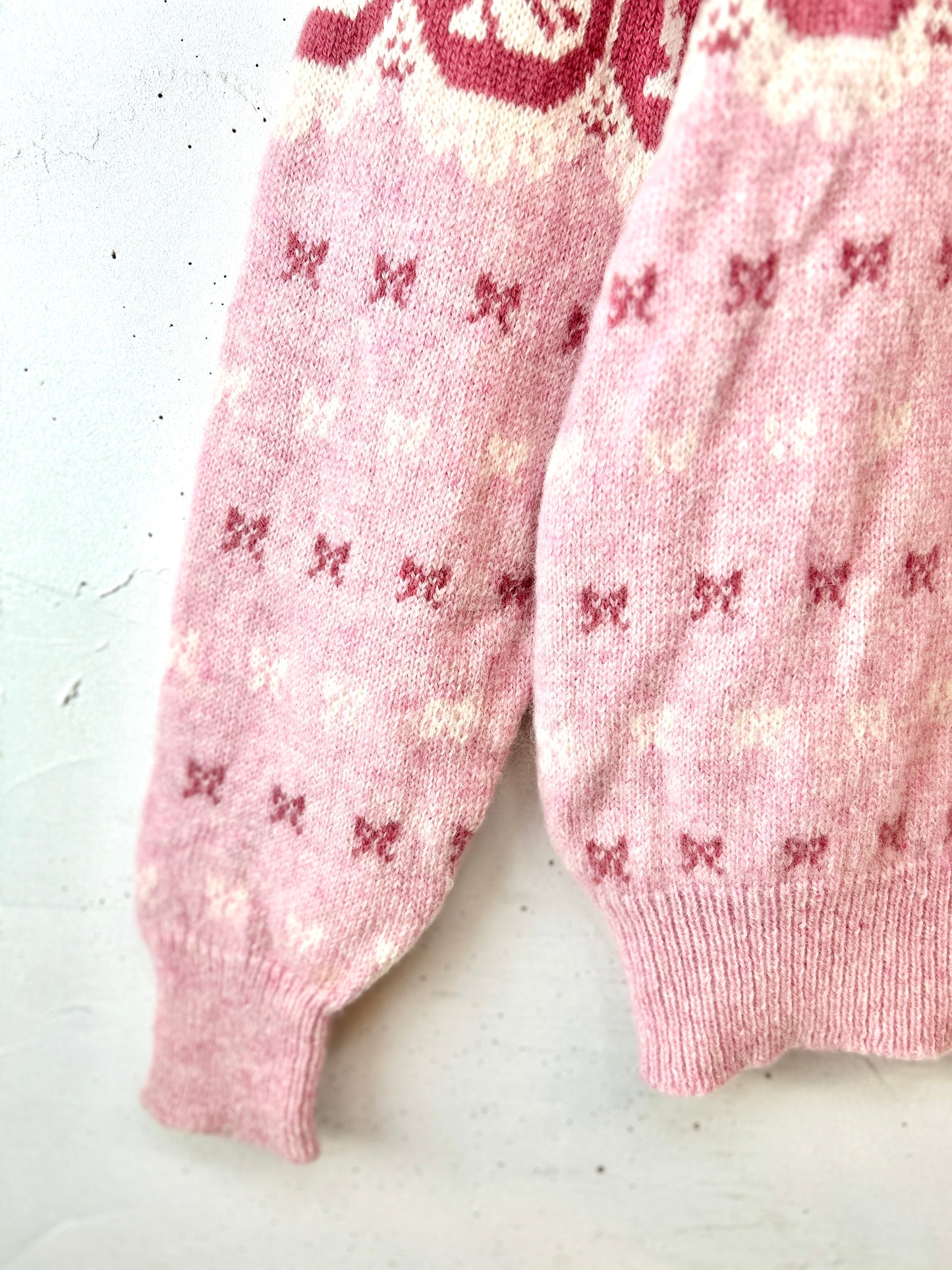 '80sVintage Hand Knit Sweater 〜SUSAN BRISTOL〜 [J30488]