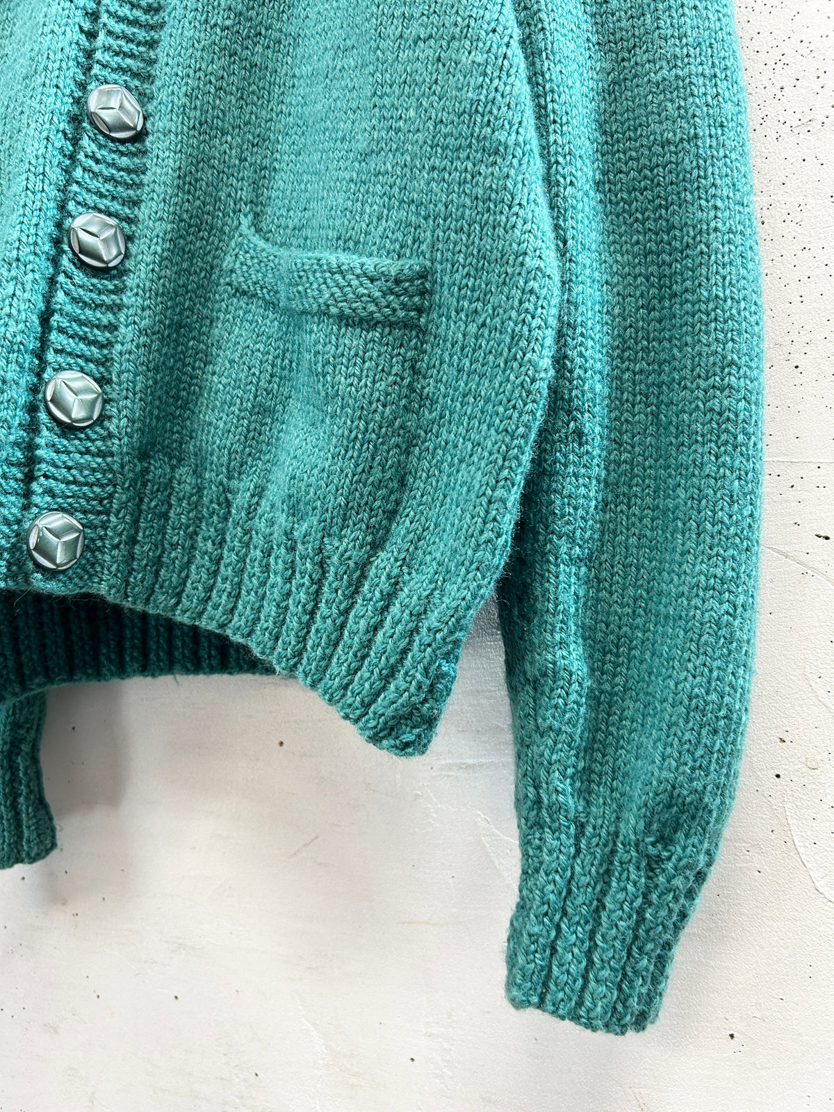 Vintage Hand Knit Cardigan  [J34206]