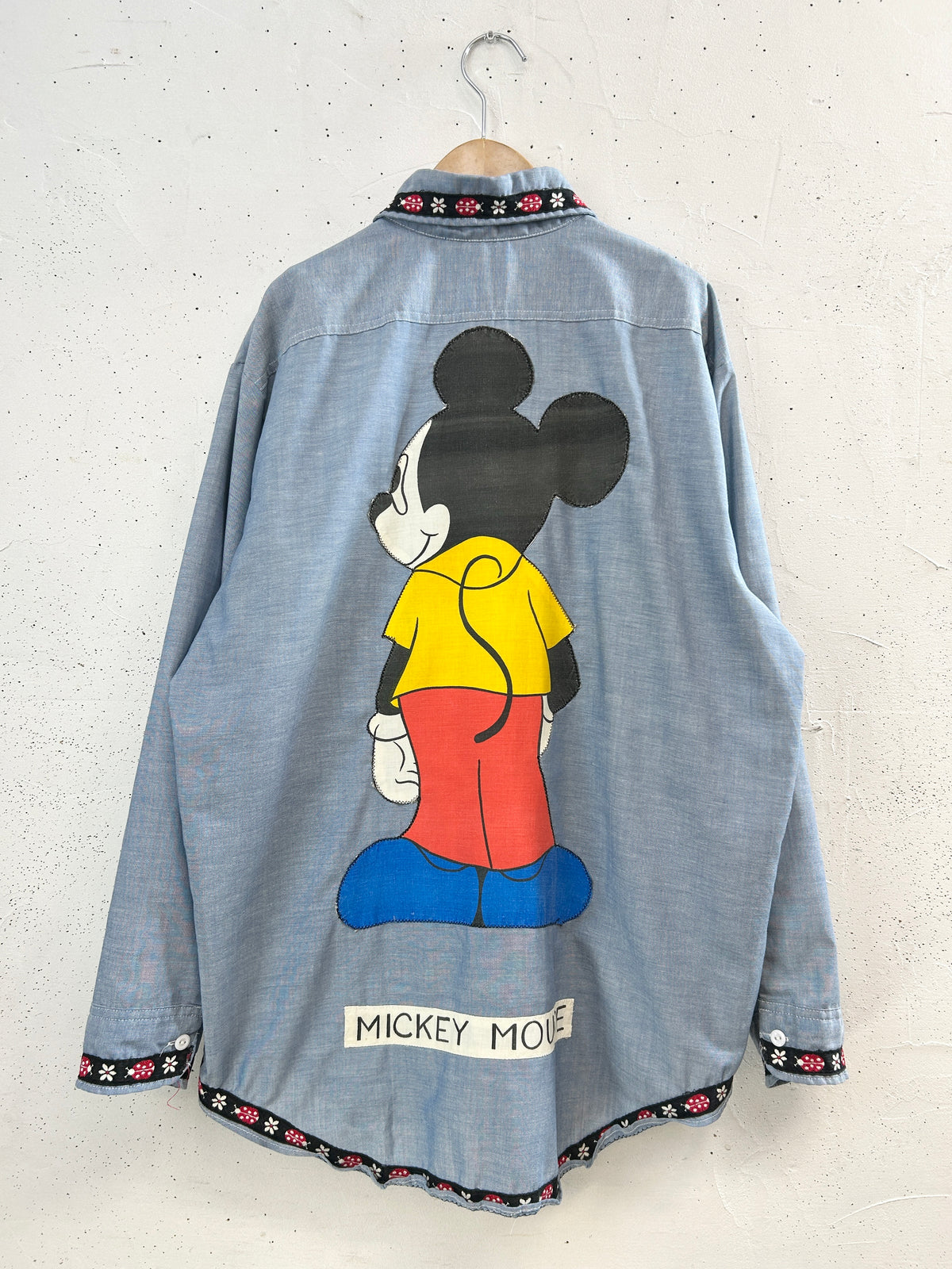'70s Vintage Chambray Shirt 〜Mickey BIG MAC〜 [I33934]