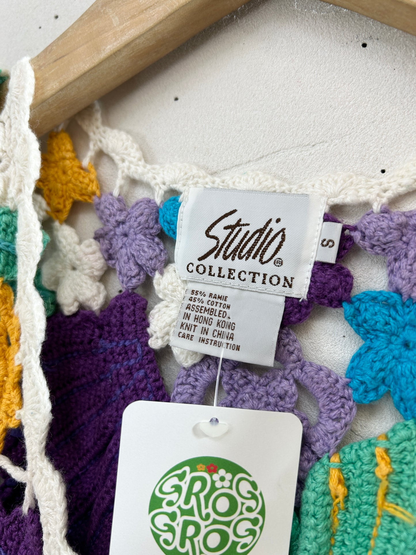 Vintage Crochet Vest [I30149]