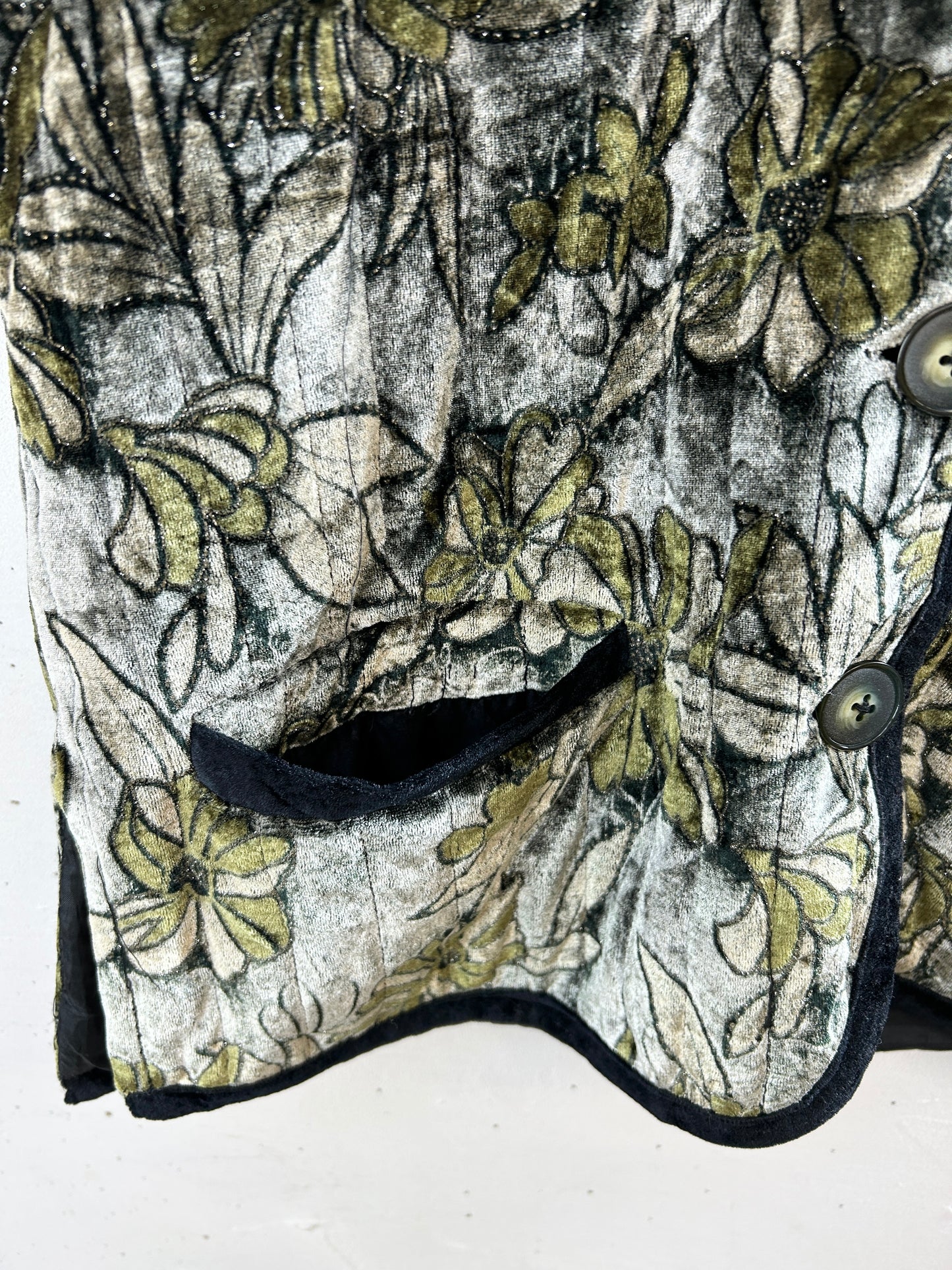 Vintage Velours Vest [I30126]