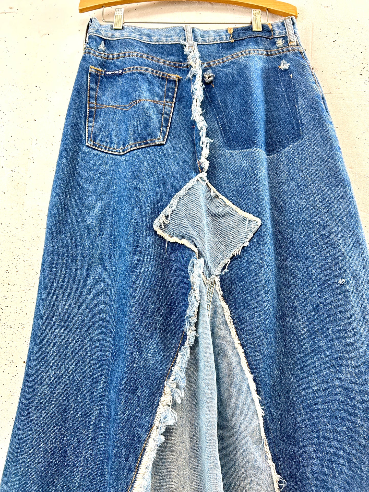 Vintage Denim Patchwork Skirt [F32635]