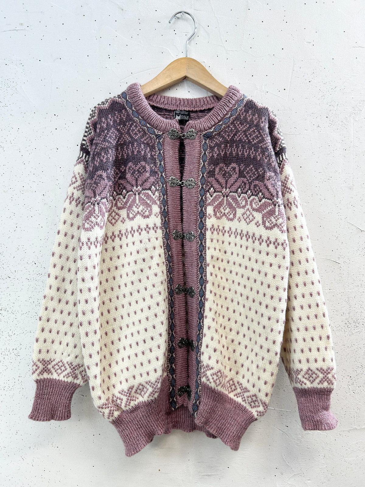Vintage Nordic Knit Cardigan  MADE IN NORWAY [J34339]