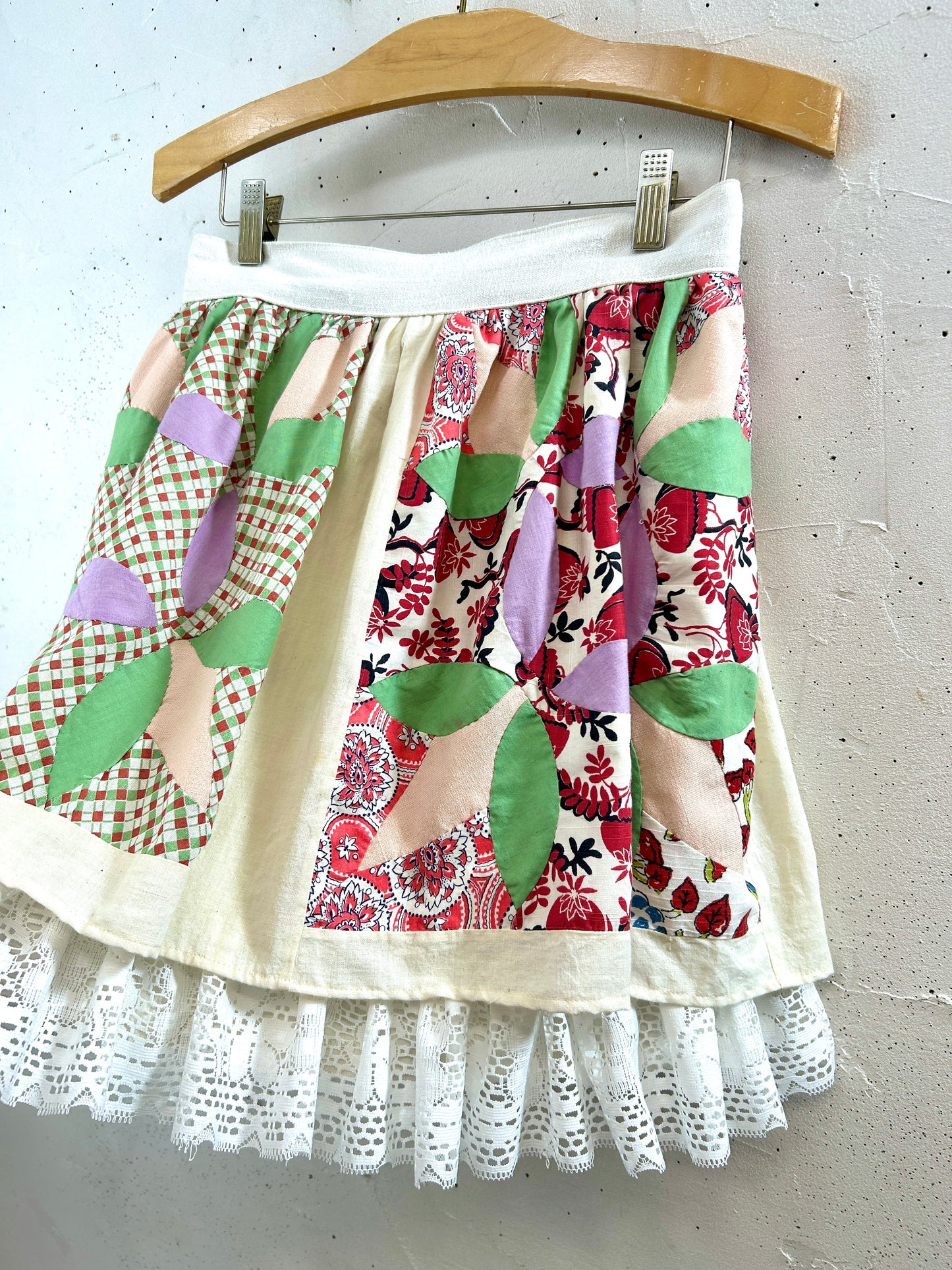 Vintage Apron 〜Funny dot CRAZY〜 [F32862]