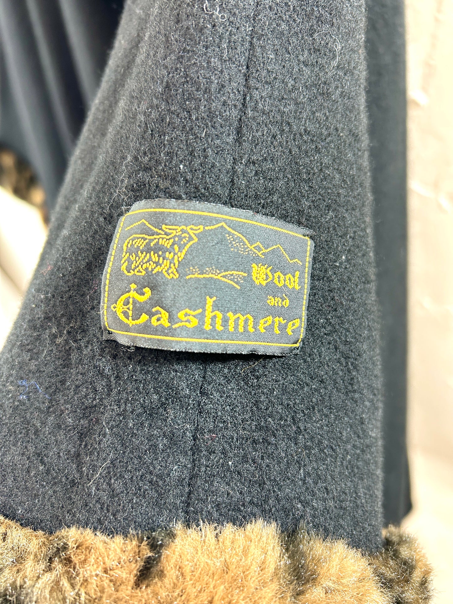 Vintage Cashmere Poncho  [K30853]