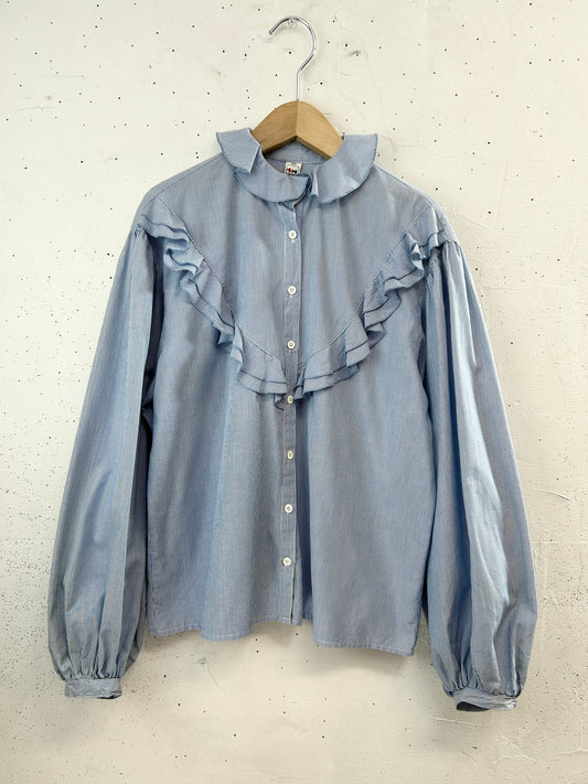 Vintage Ruffle Blouse [B31574]