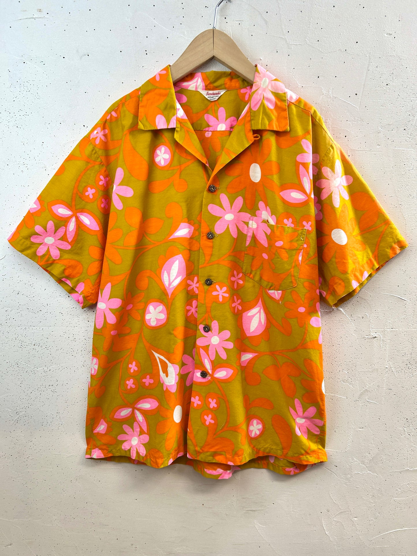 '60s Vintage Hawaiian Shirt 〜Kamehameha〜 [G33071]