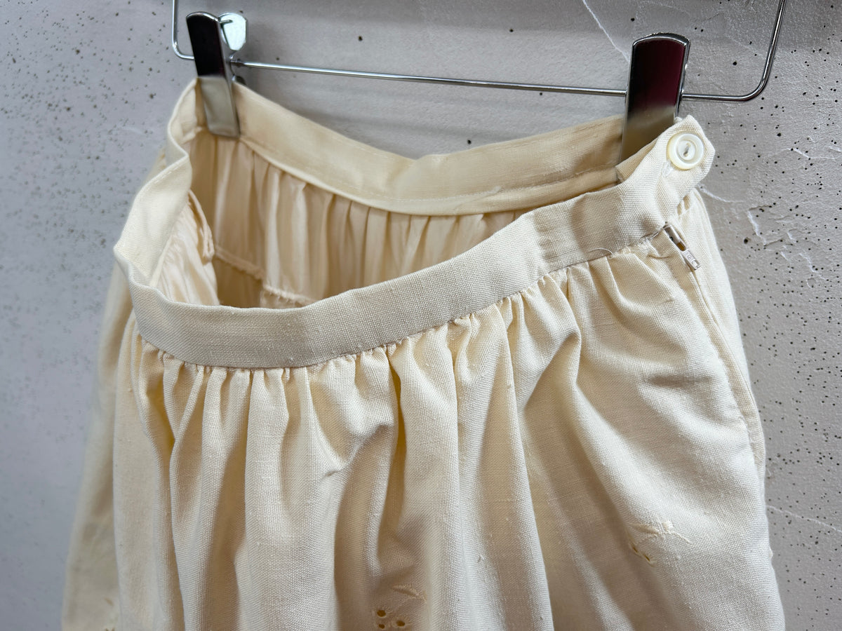 Vintage Cutwork Lace Skirt [J34075]