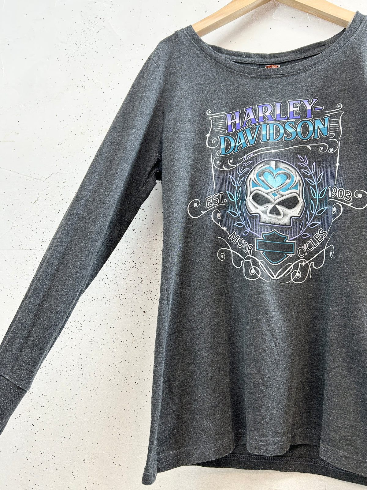 Vintage Long Sleeve Shirt 〜Harley Davidson〜 [I33771]