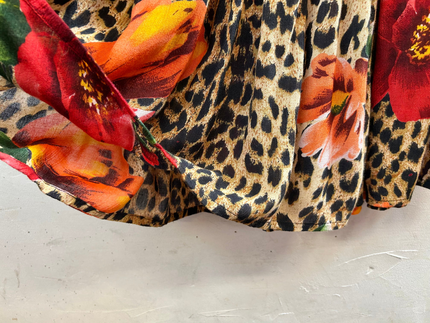 Vintage Indian Rayon Skirt [G30752]