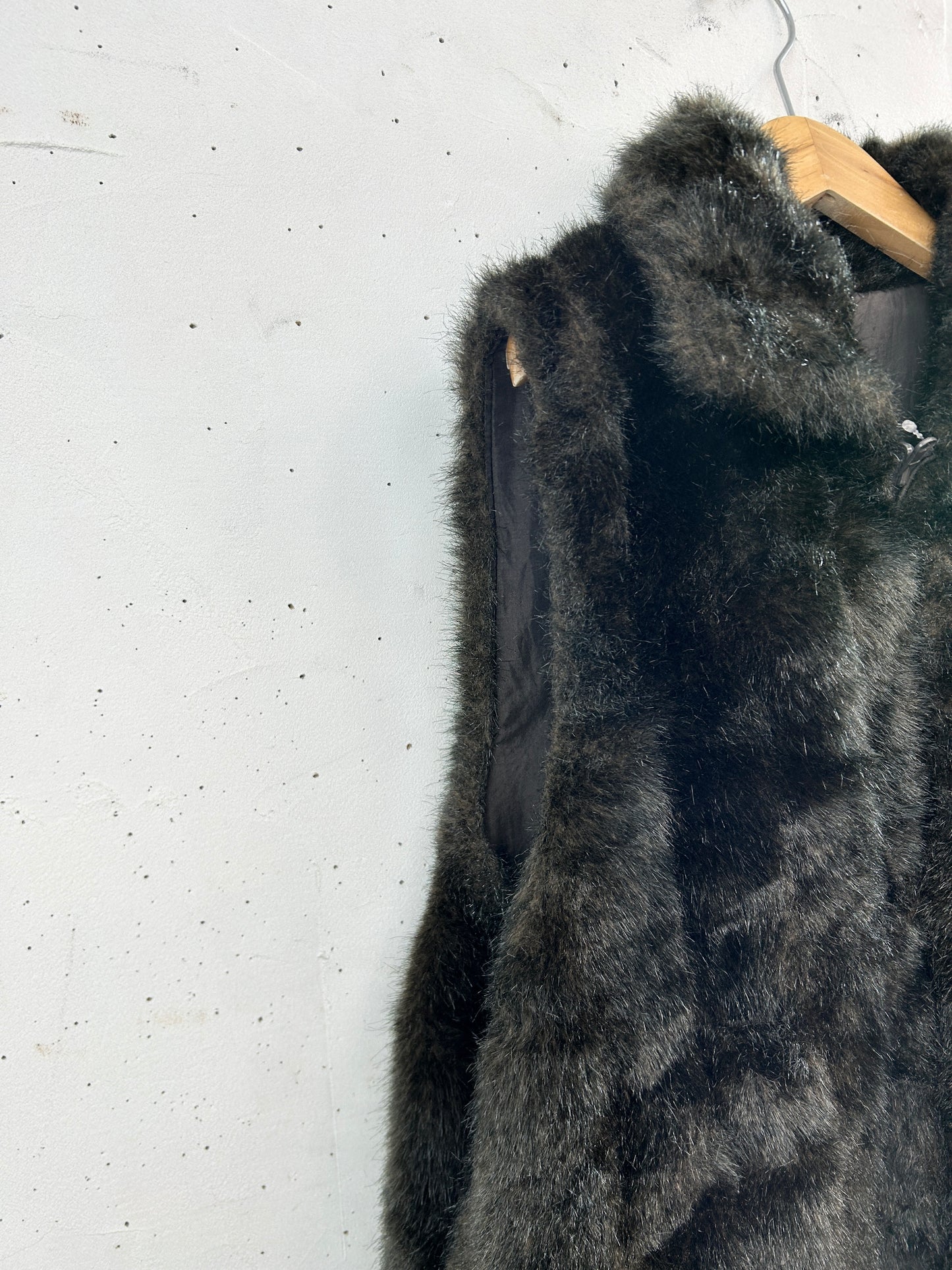 Vintage Eco Fur Vest [L31048]
