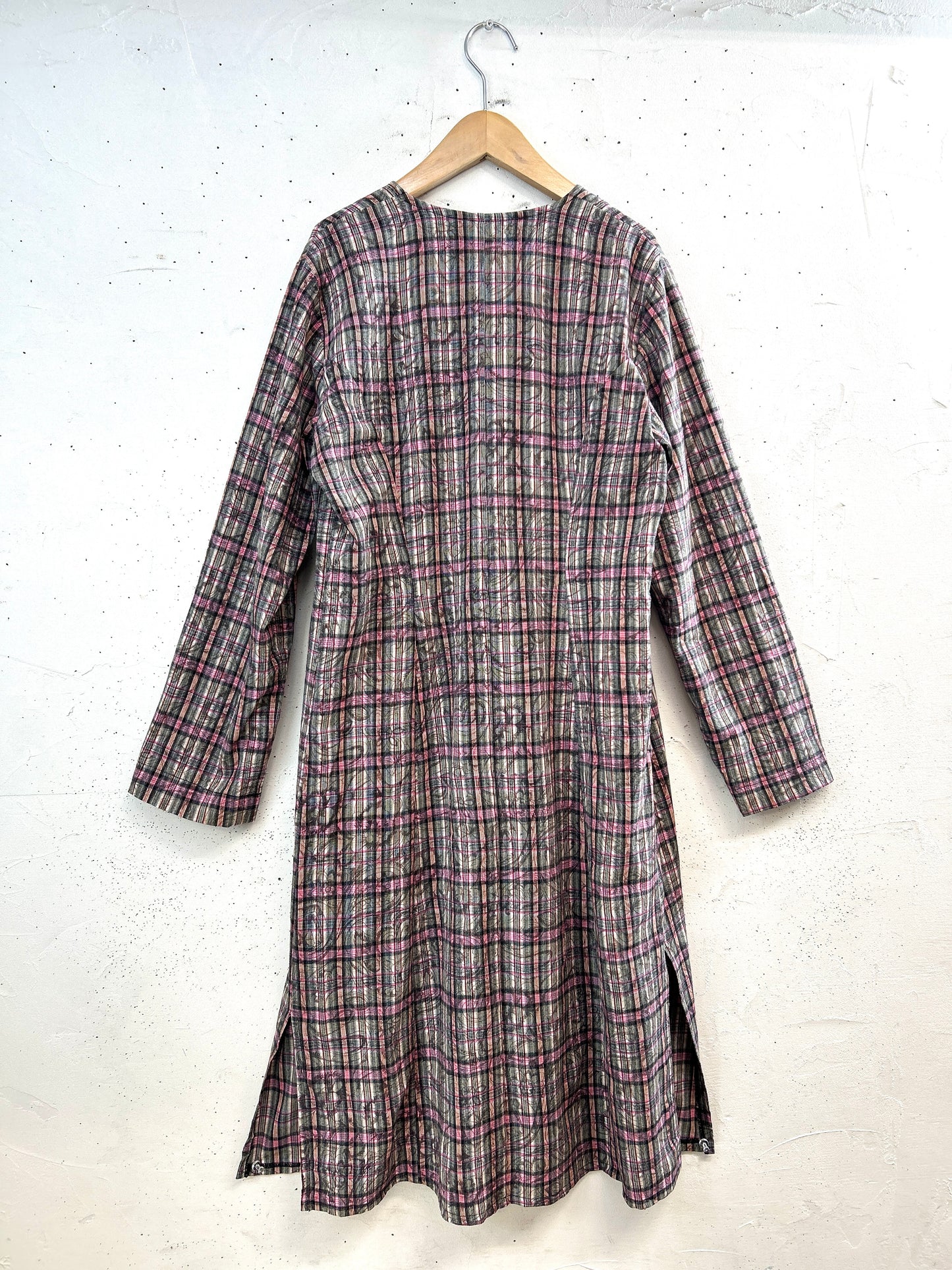 Vintage Plaid Dress [A31382]