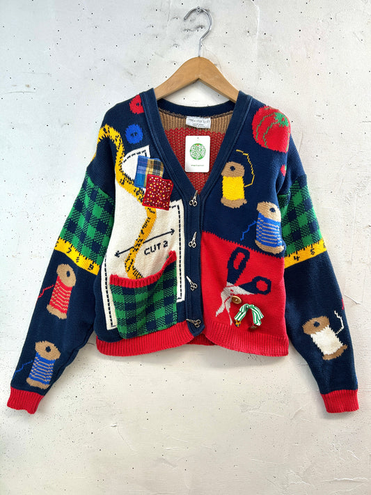 Vintage Knit Cardigan MADE IN USA [L31072]