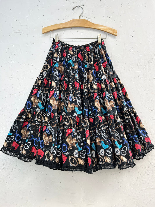 Vintage Tiered Skirt [E32521]