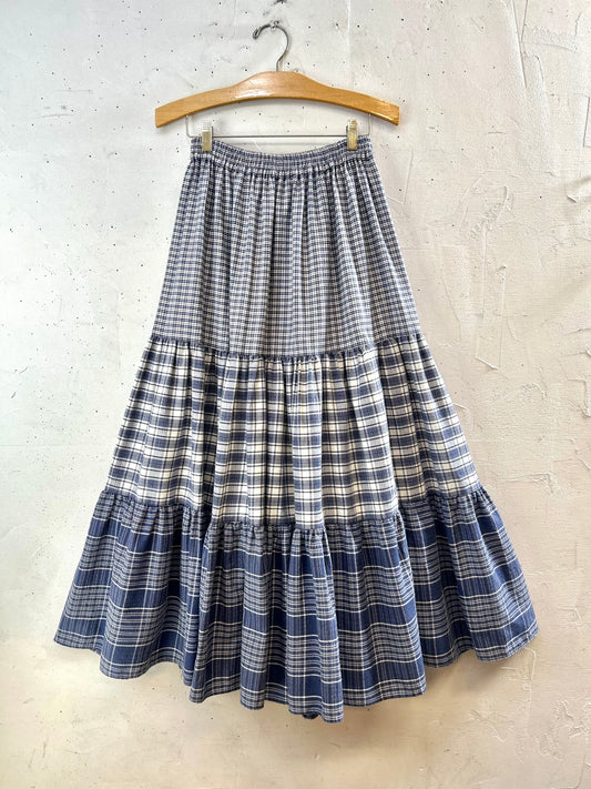 Vintage Tiered Skirt MADE IN SPAIN [G30642]
