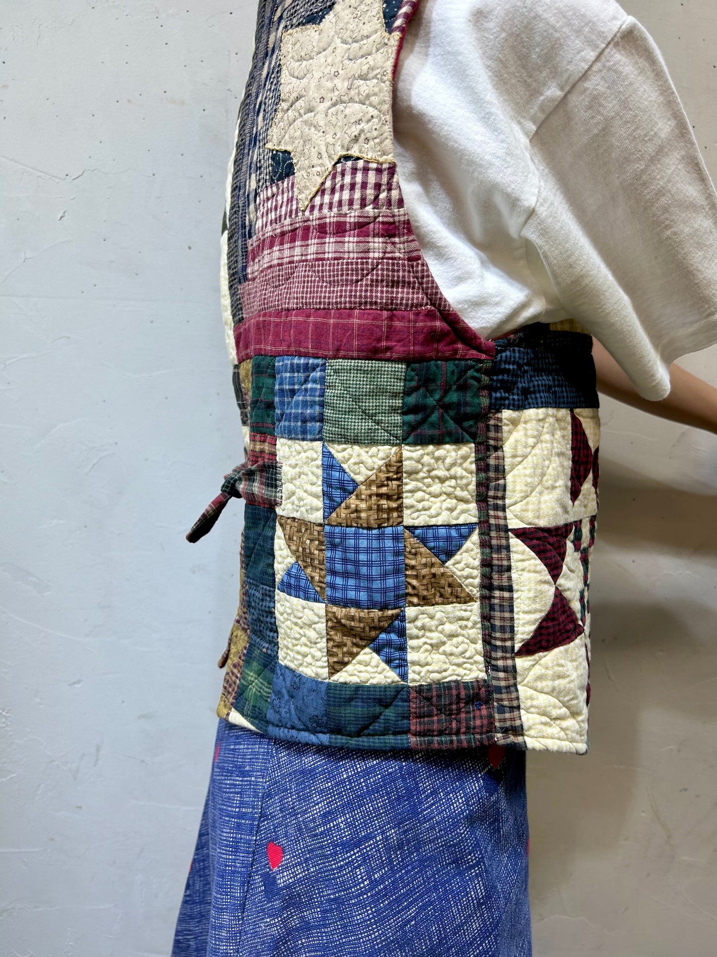 Vintage Patchwork Vest HAND CRAFTED [H24840]