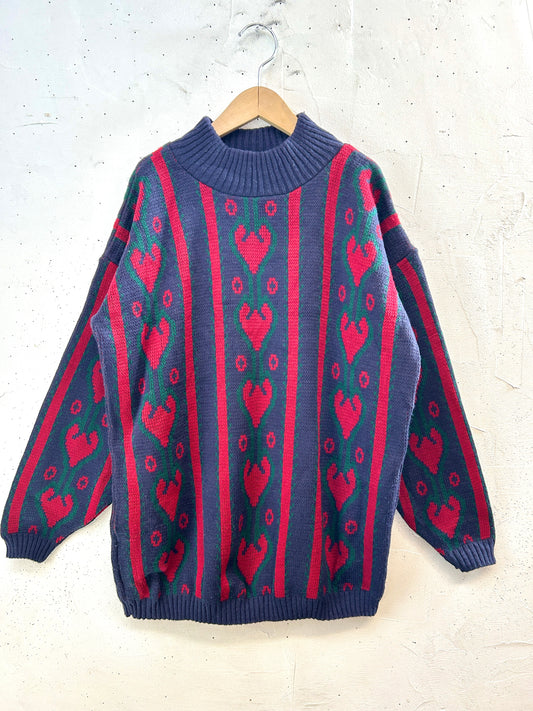 Vintage Hand Knit Sweater [K30692]