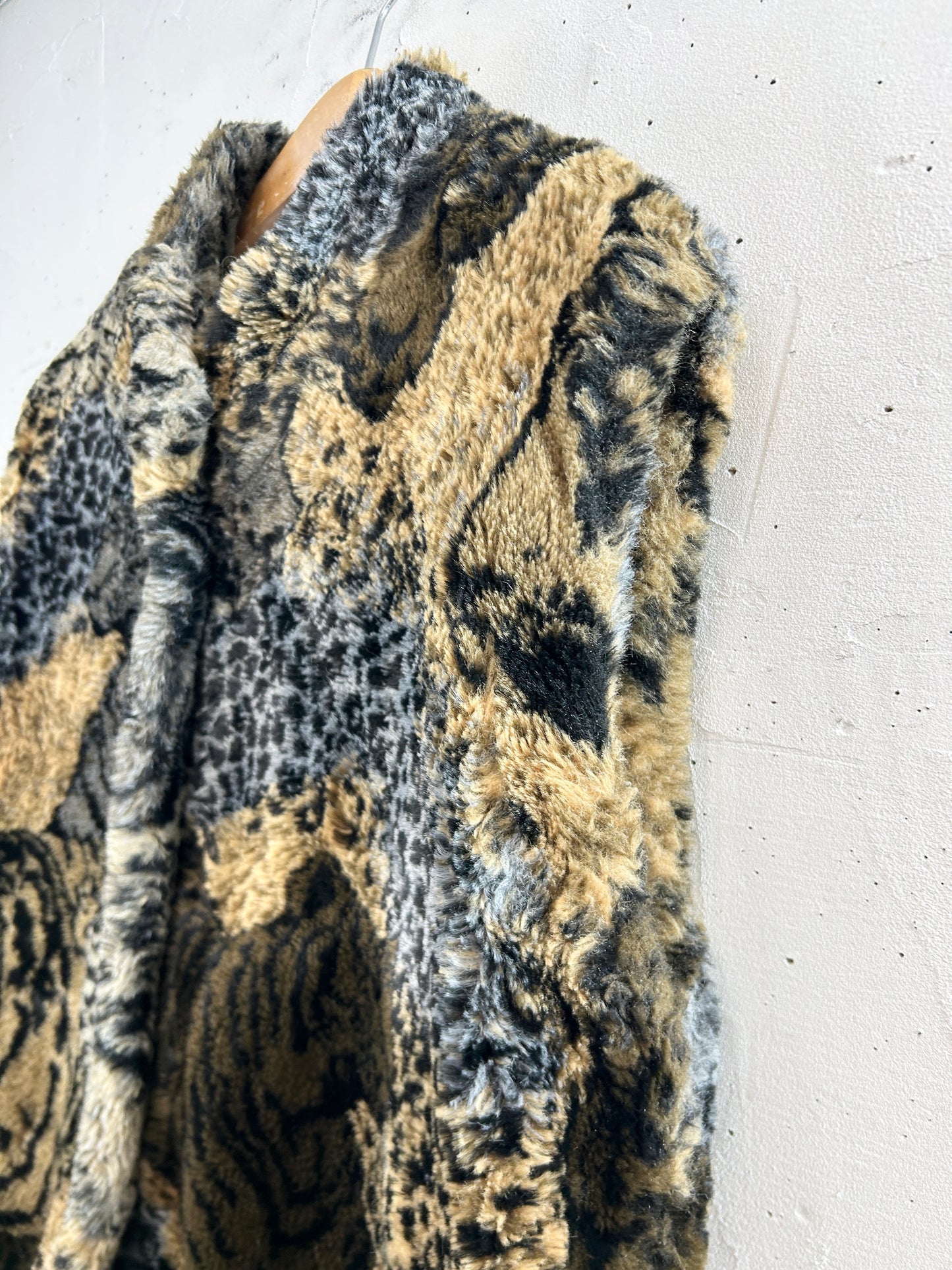 Vintage Eco Fur Vest [L31077]