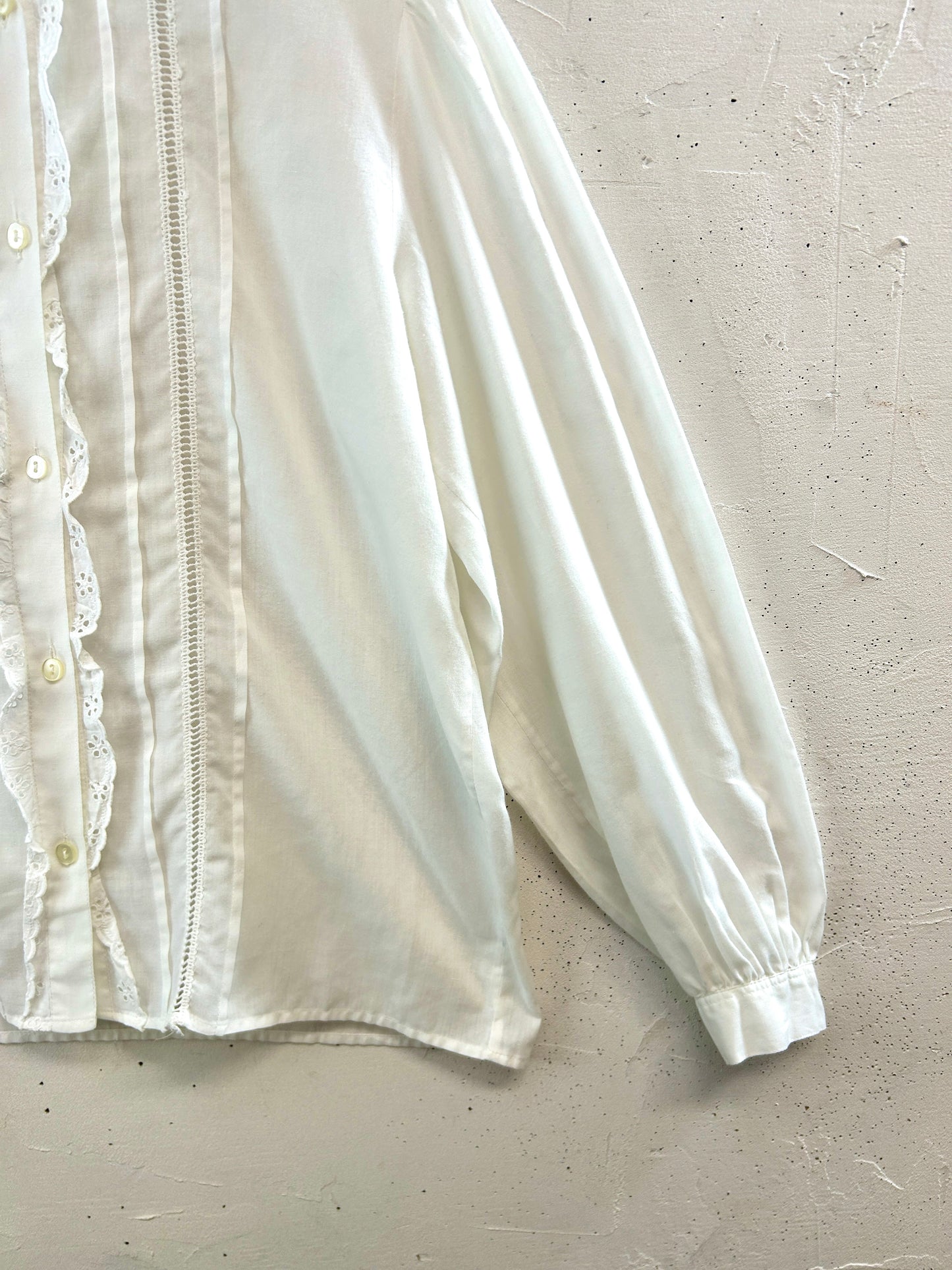 Vintage White Blouse [B31584]