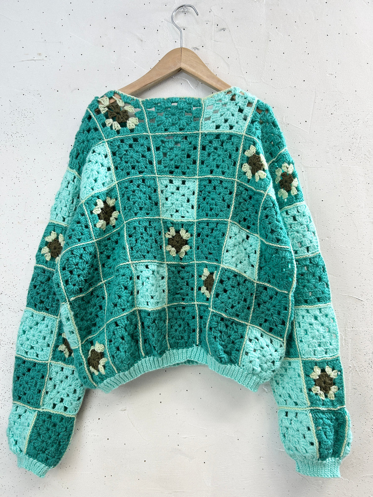 Vintage Granny Square Knit [J34176]