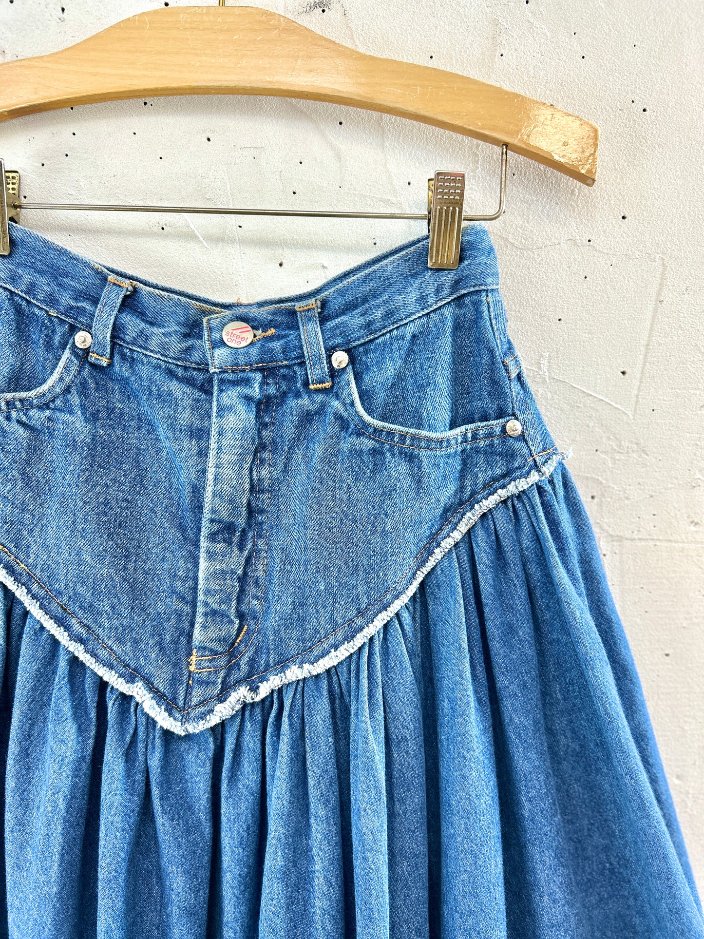 Vintage Custom Denim Skirt [J30555]