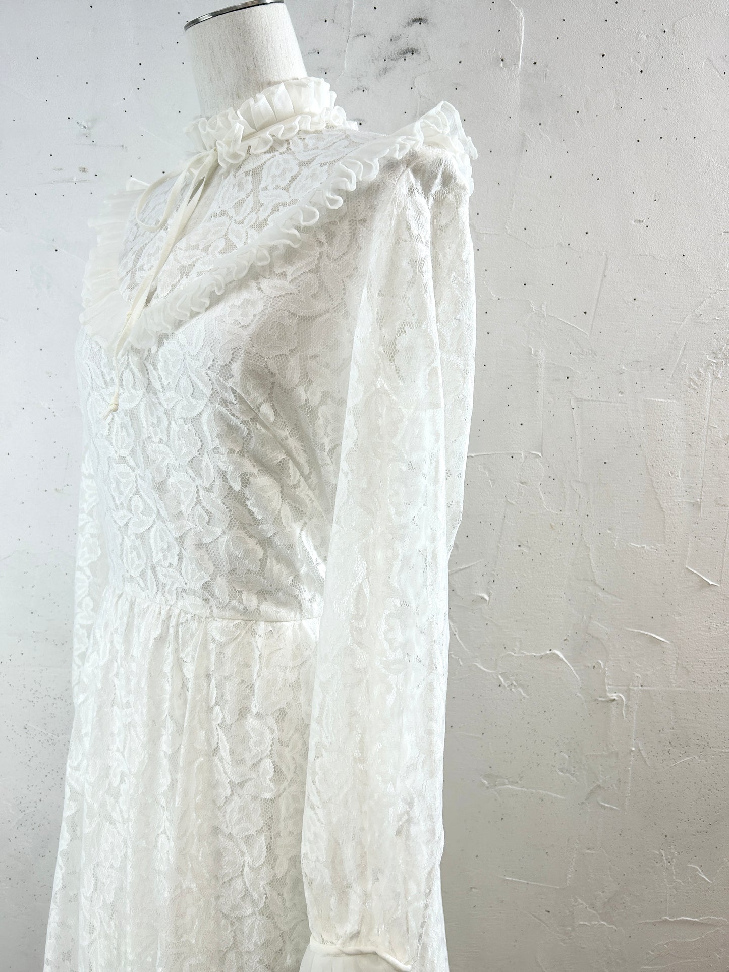 Vintage White Lace Dress [K30817]