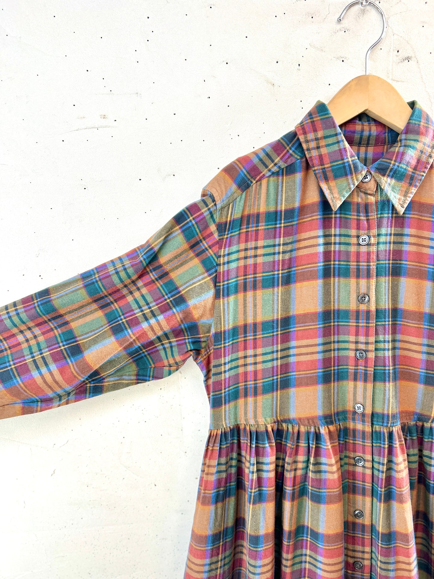 Vintage Plaid Dress [K30735]
