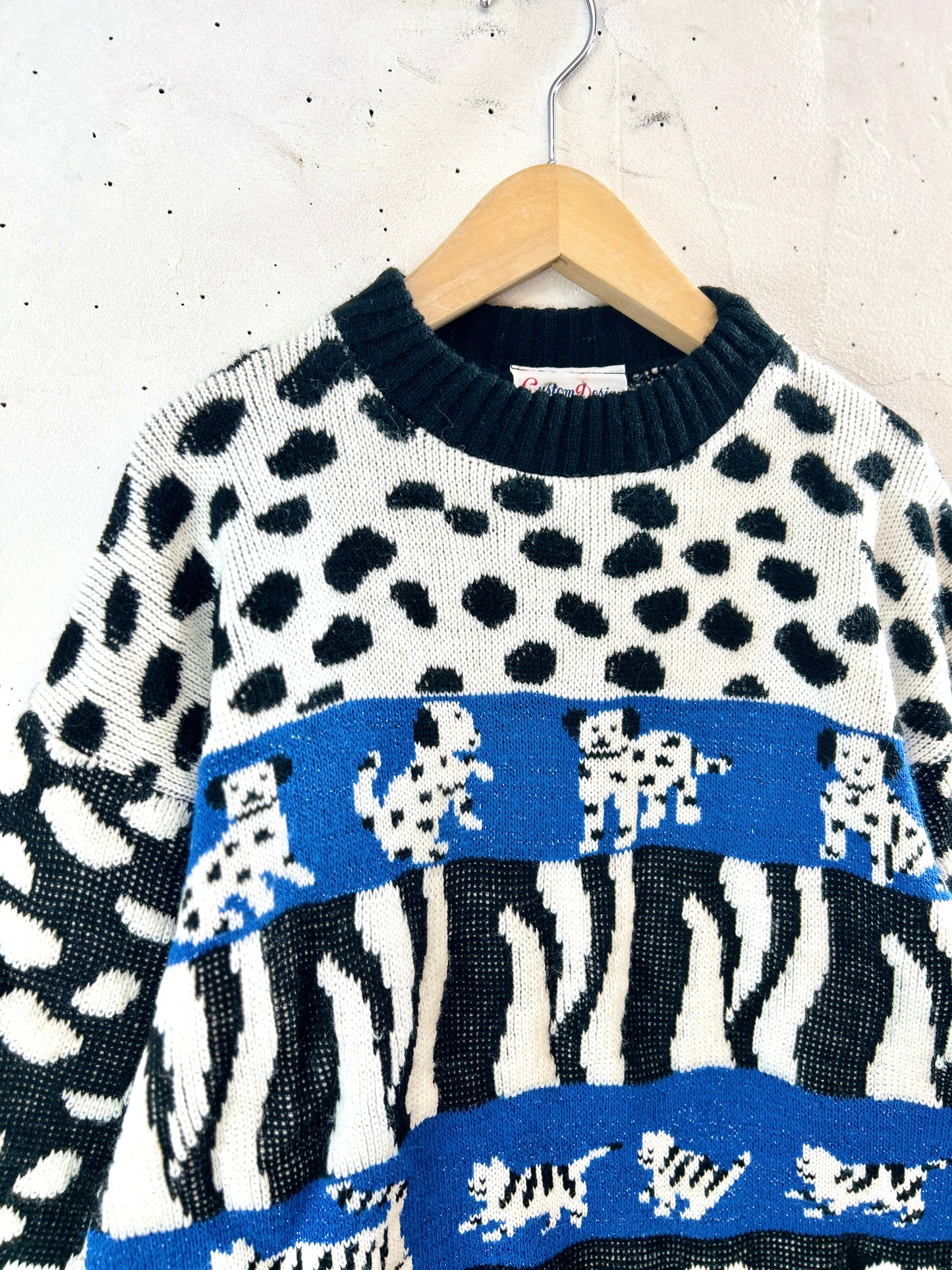 ’80s Vintage Fancy Knit Sweater MADE IN USA［J30668]