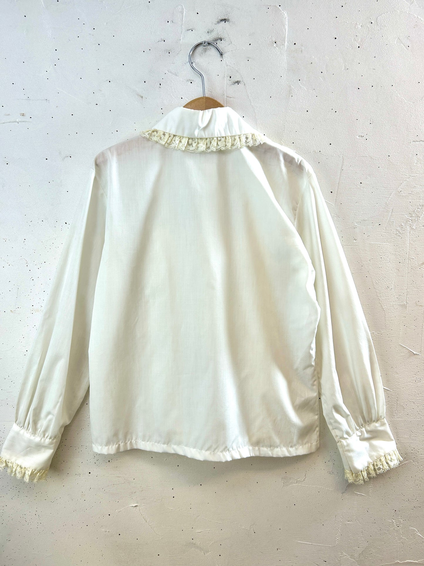 Vintage White Lace Blouse [I30323]