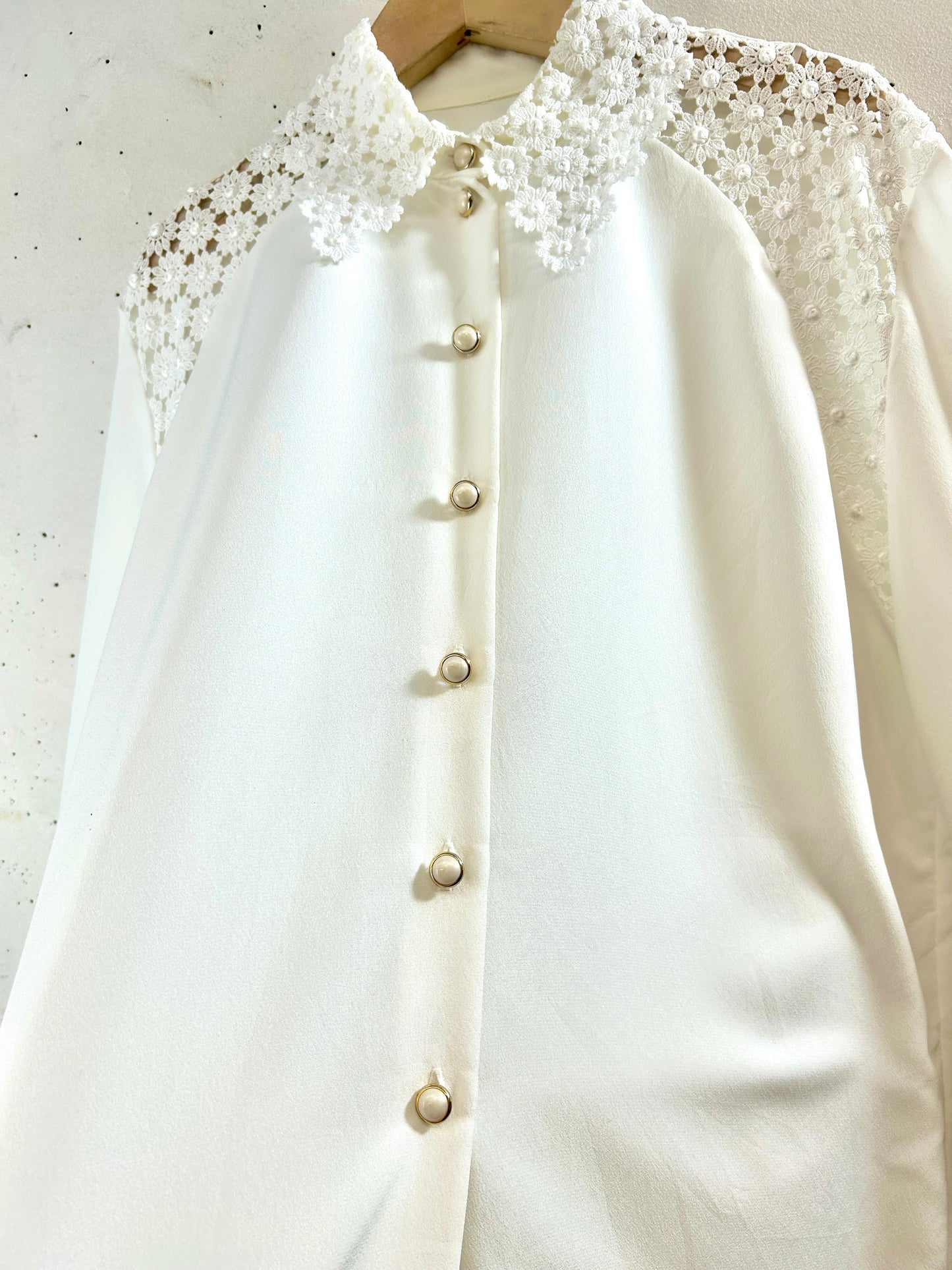 Vintage White Blouse  [H30966]