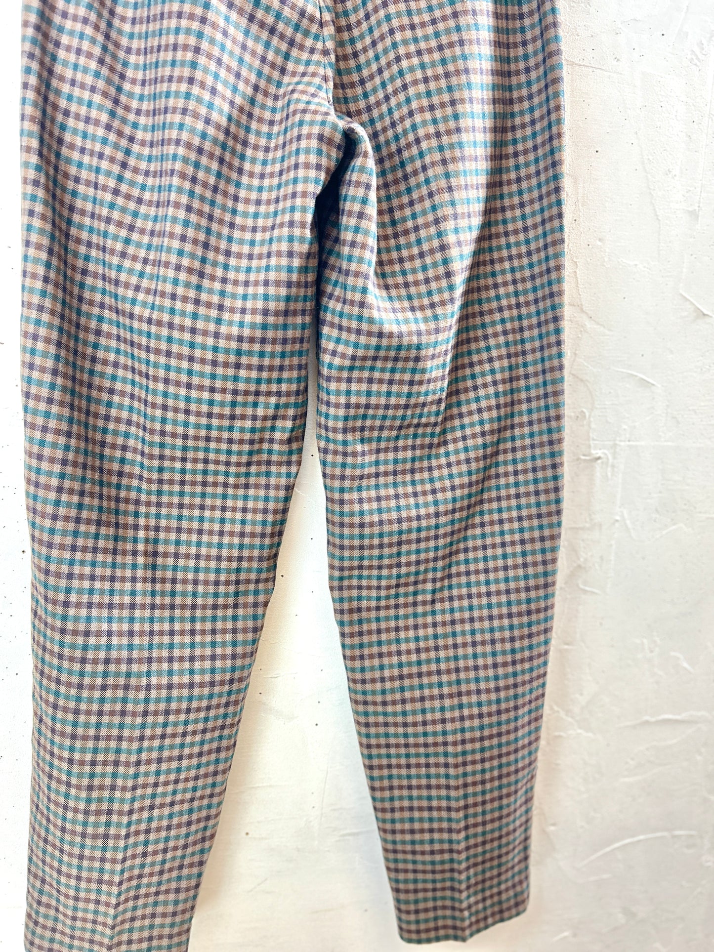Vintage Plaid Pants [I30283]