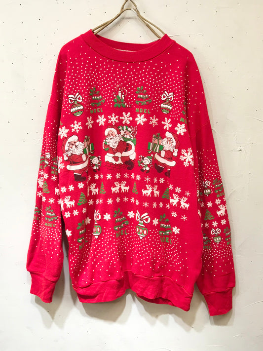 Vintage Xmas Sweat  MADE IN USA [K25694]