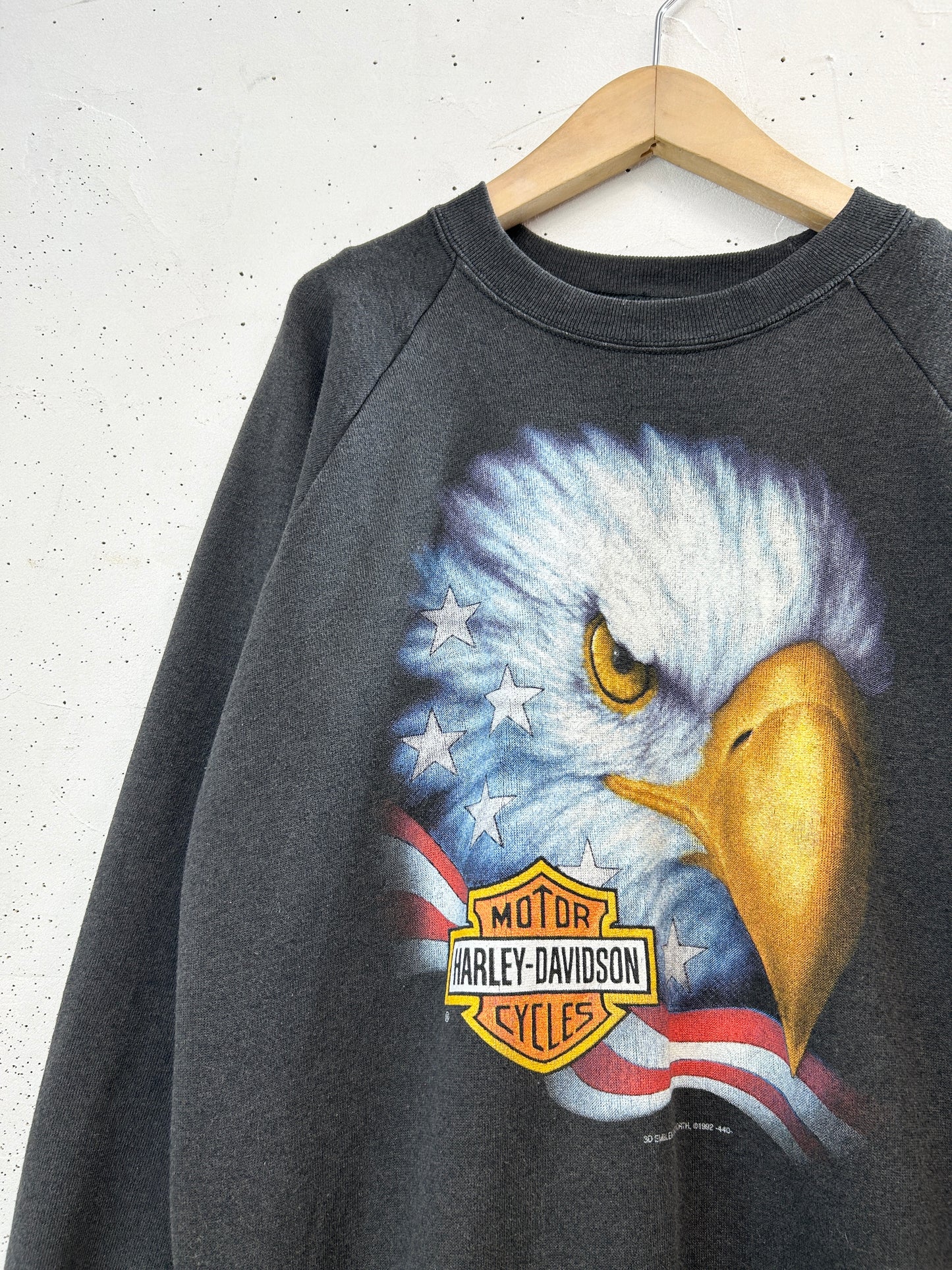 Vintage Sweat 〜3D EMBLEM Harley Davidson〜 [E32444]