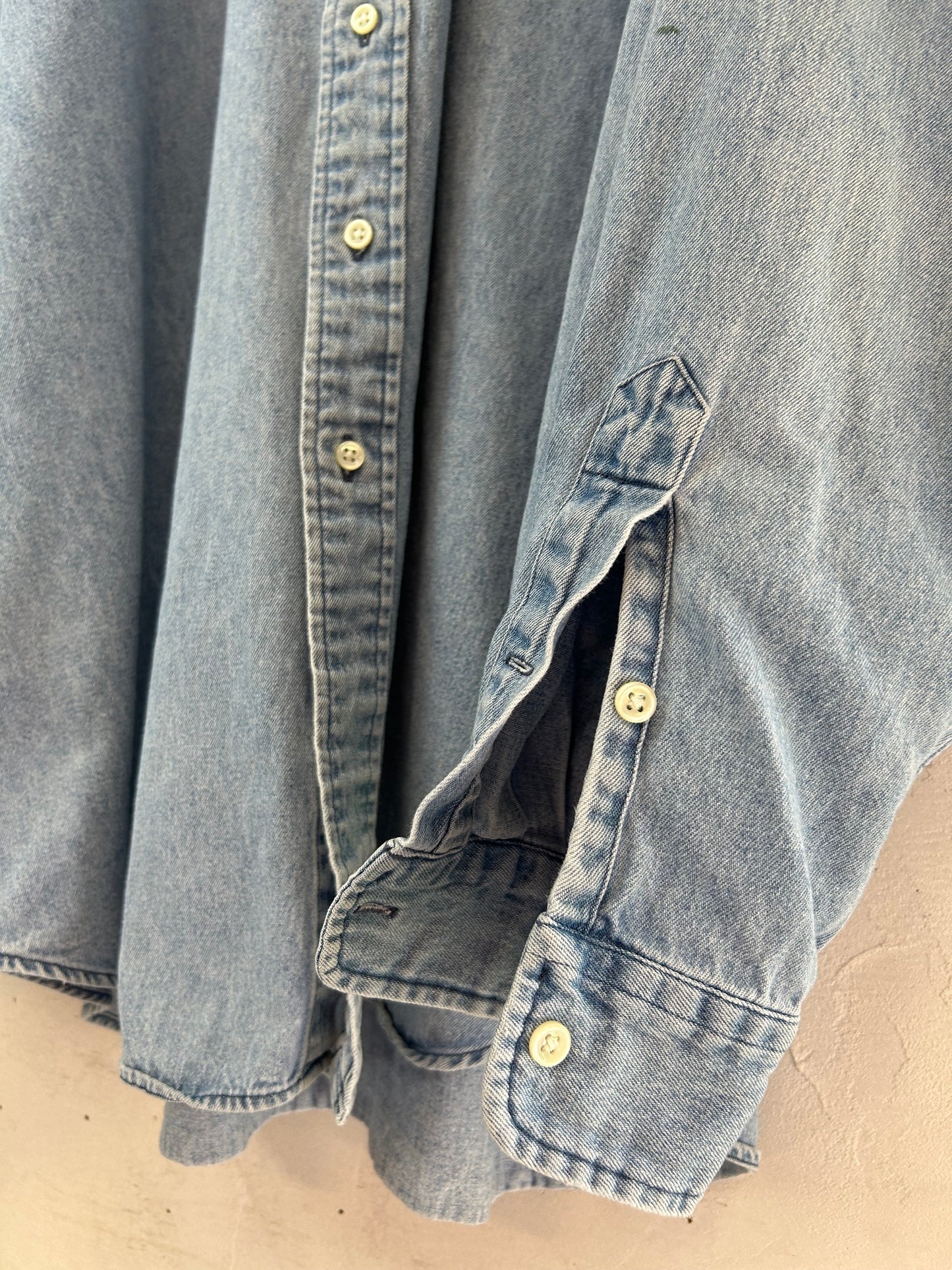 Vintage Denim Shirt XXL ~Ralph Lauren~ [D30001]