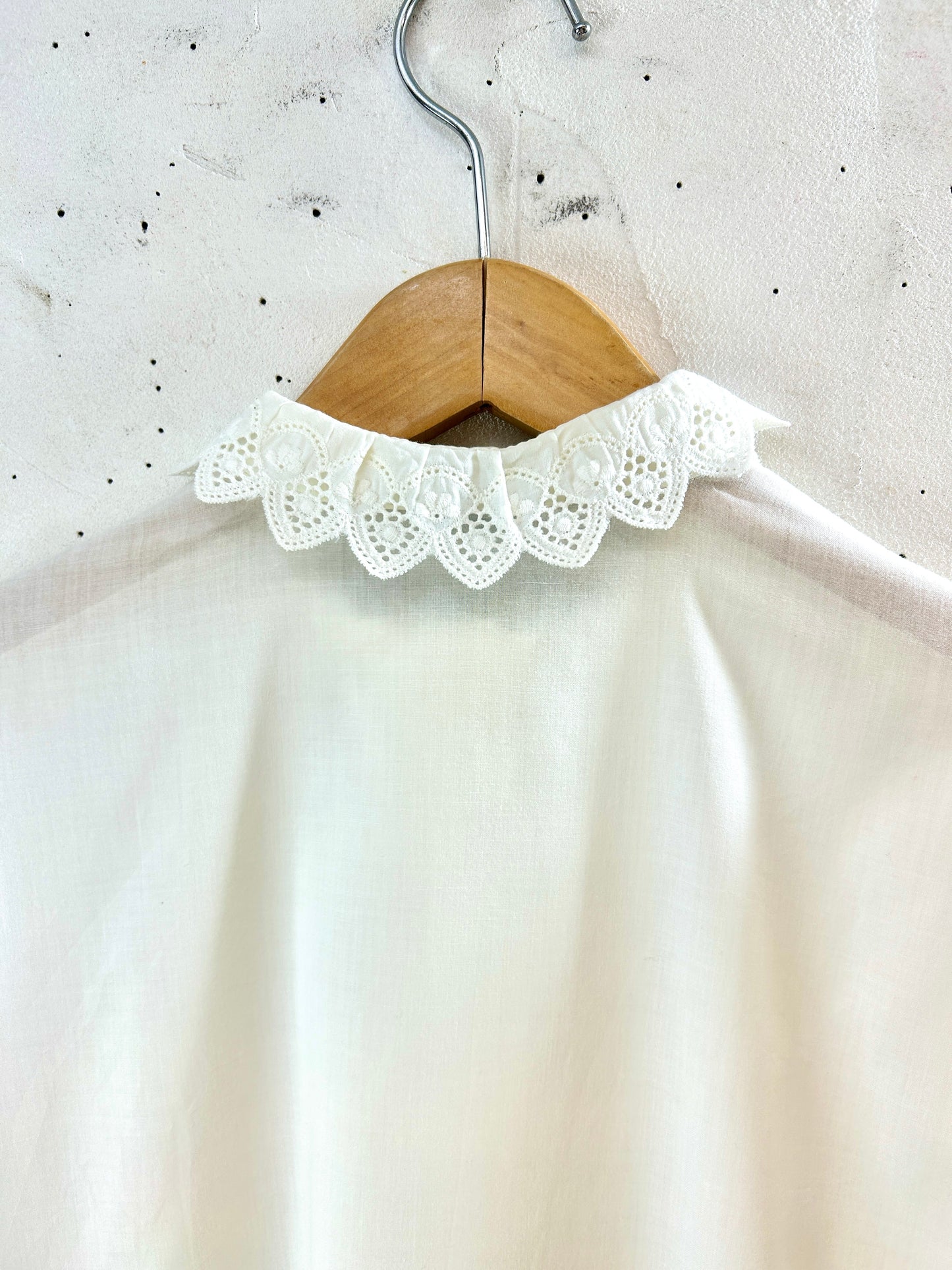 Vintage White Frill  Blouse [H30965]
