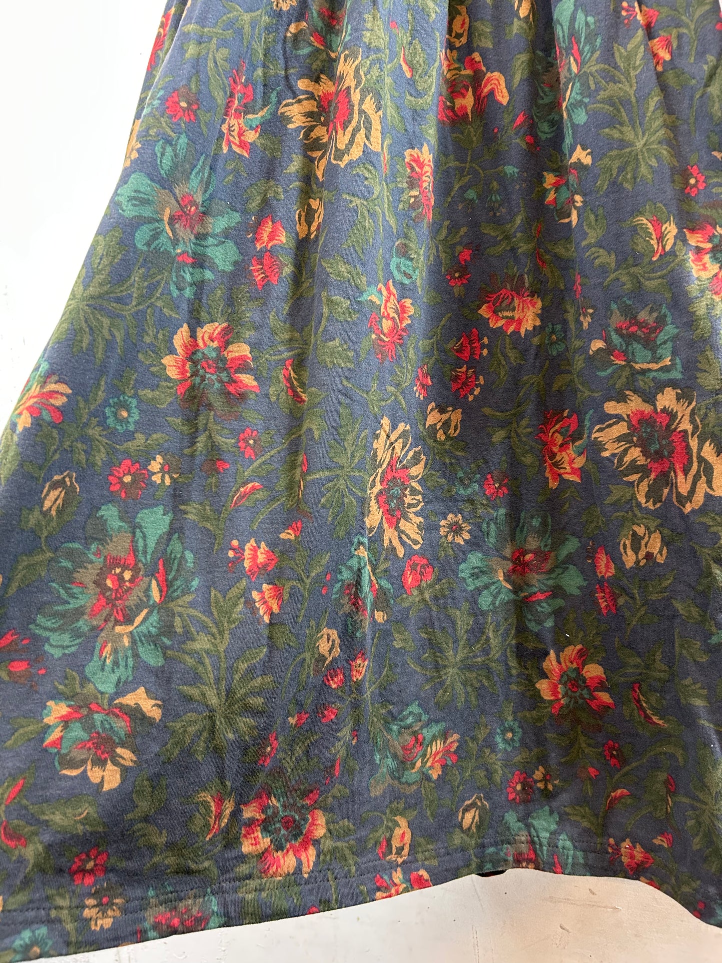 Vintage Flower Cotton Dress [L29216]
