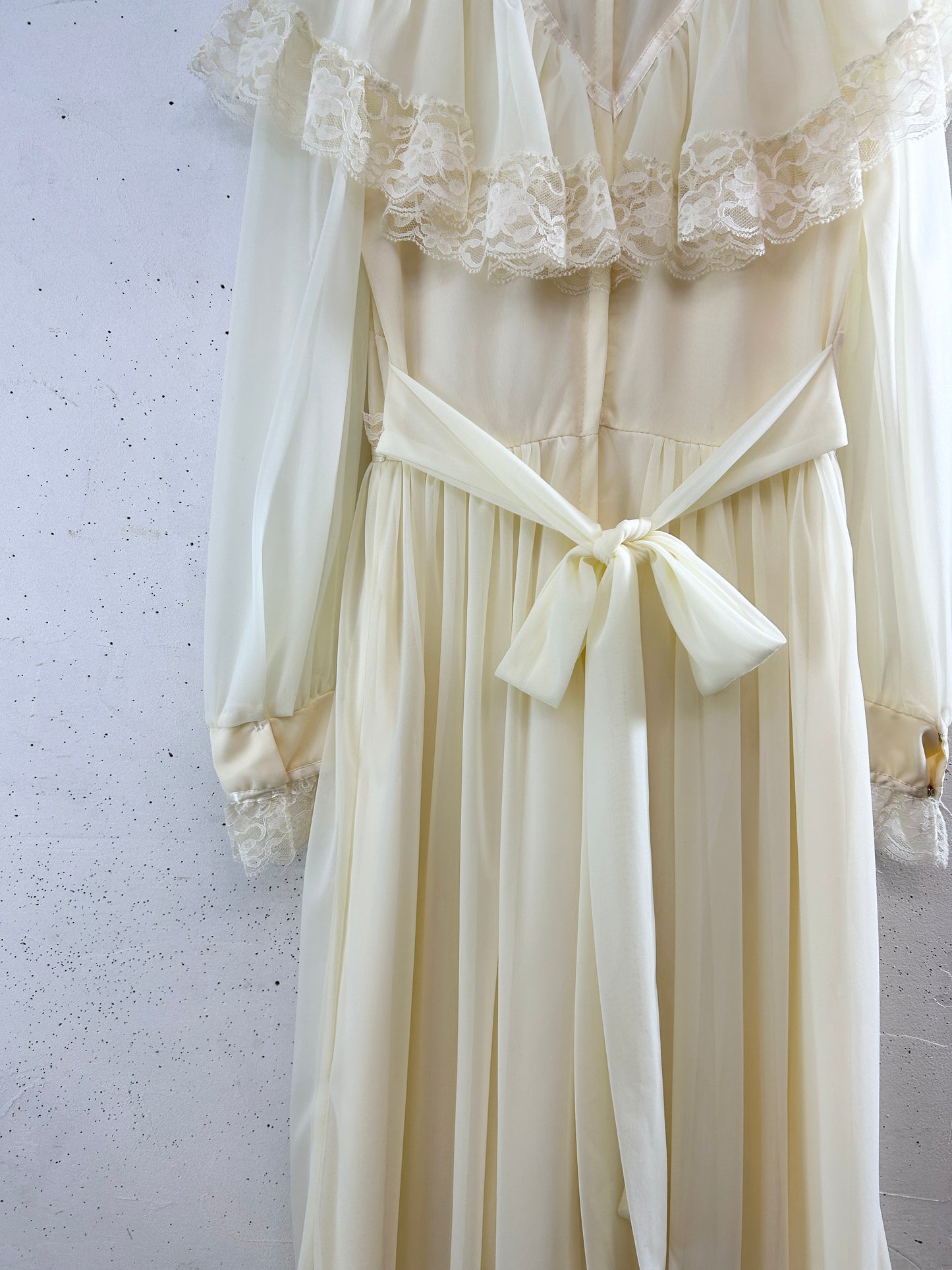 Vintage White Lace Dress [K30814]