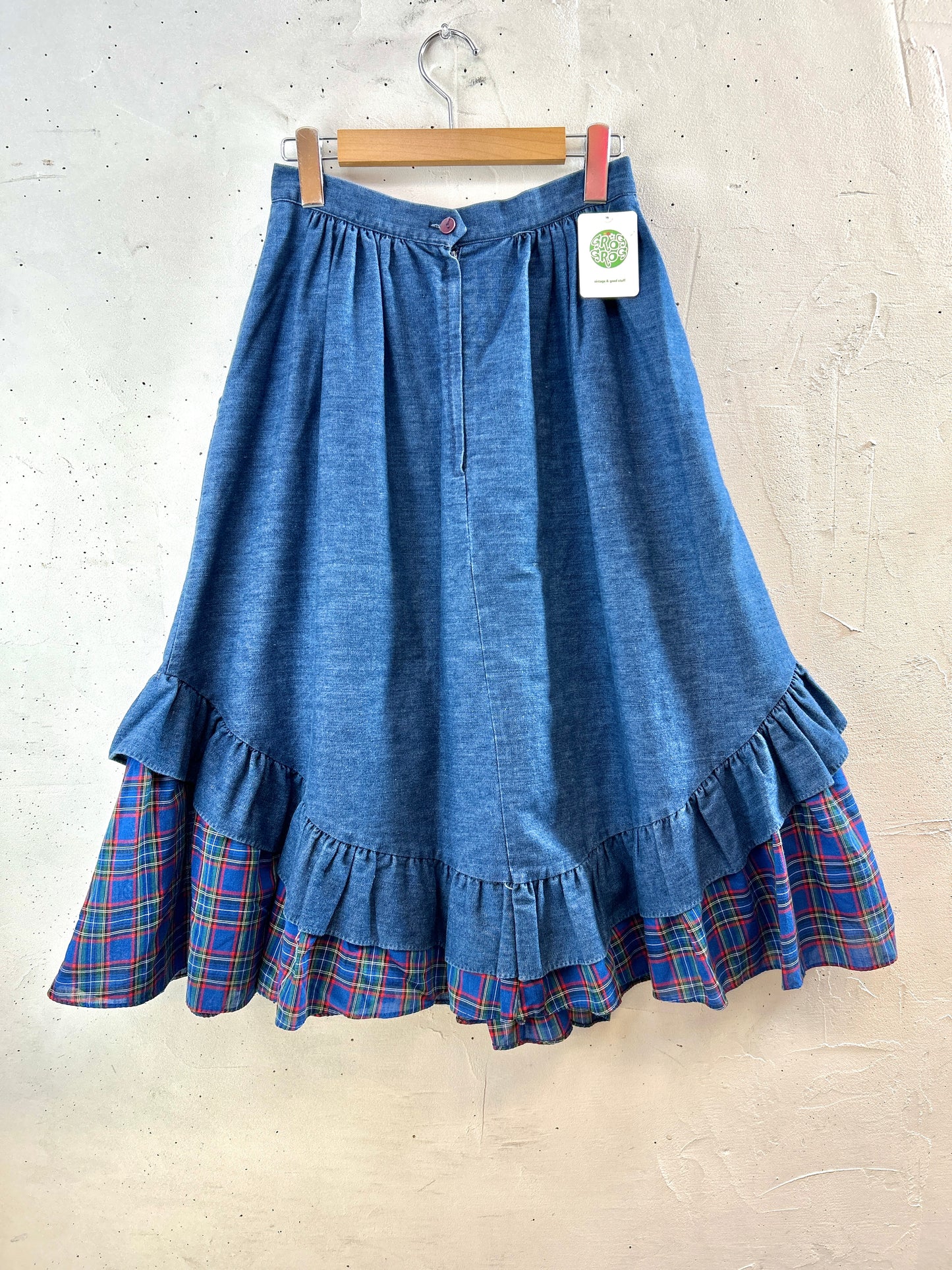 Vintage Tiered Skirt  new york  [H30822]