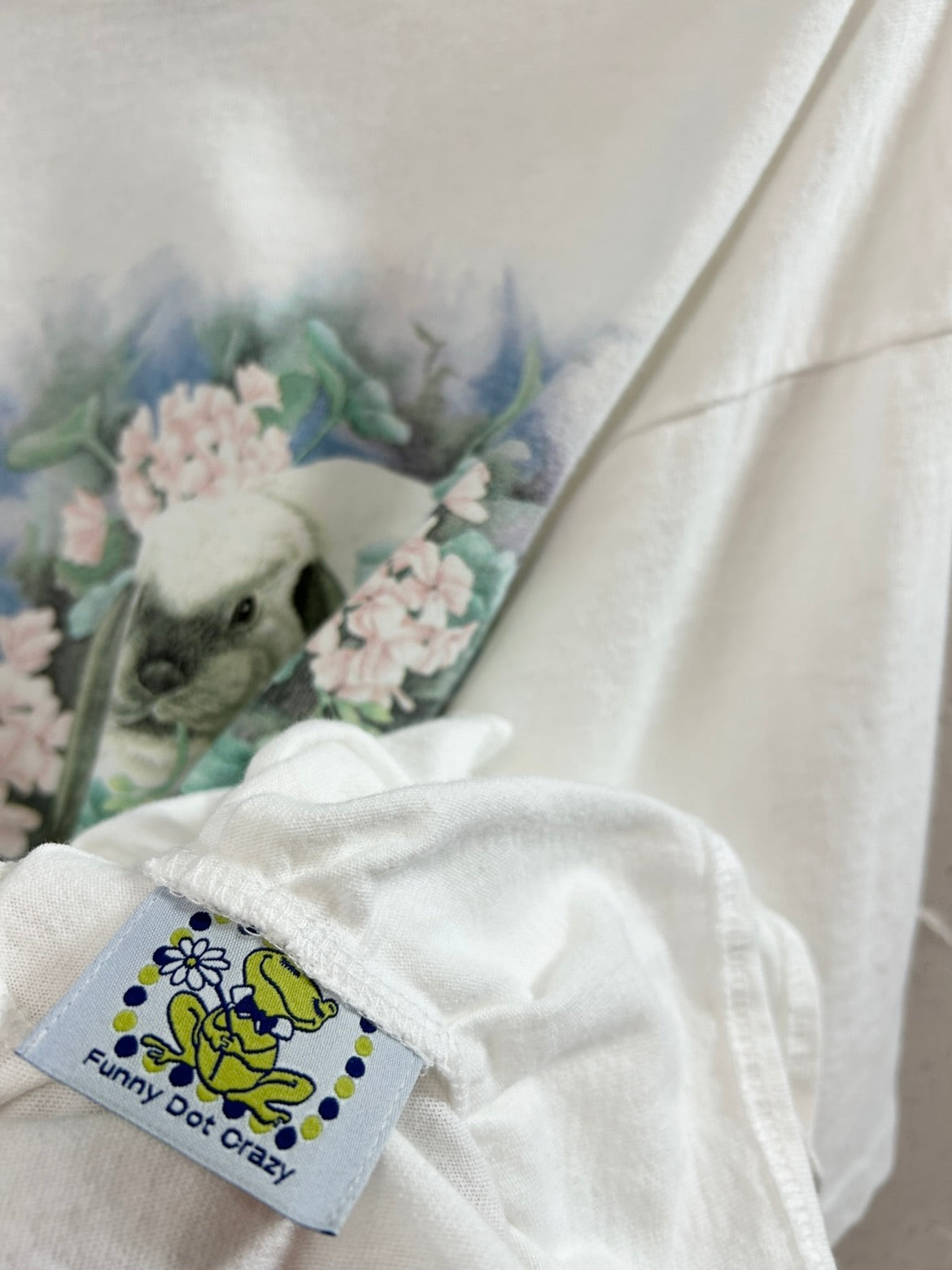 Vintage T Shirt 〜Funny dot CRAZY〜 [E32267]