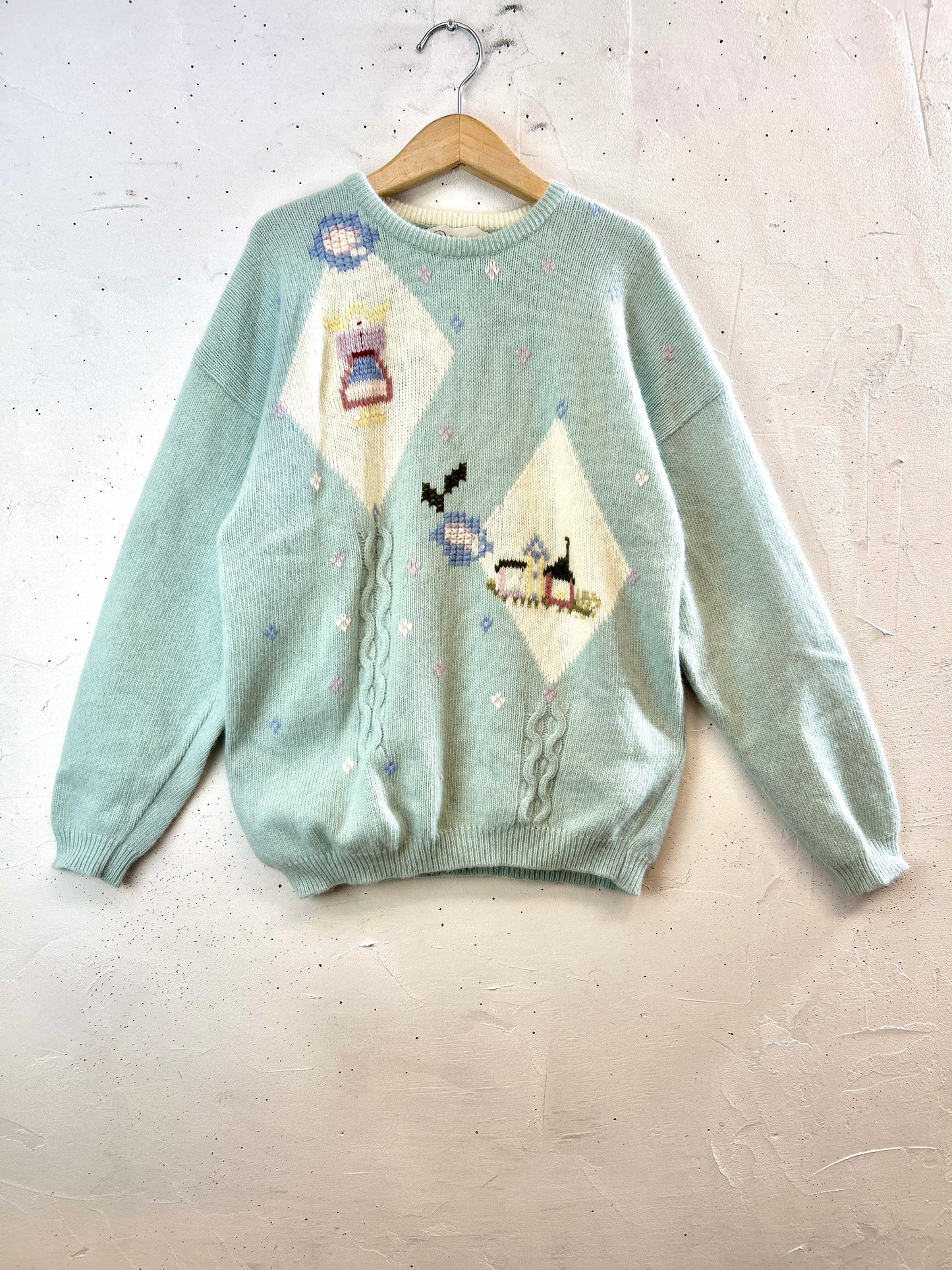 Vintage Knit Sweater MADE IN ITALY [J30620]