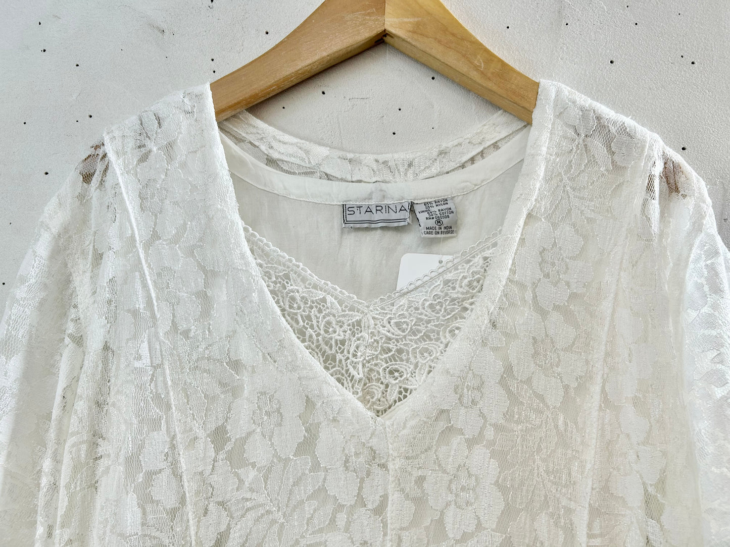 Vintage Lace Dress MADE IN INDIA [G30614]